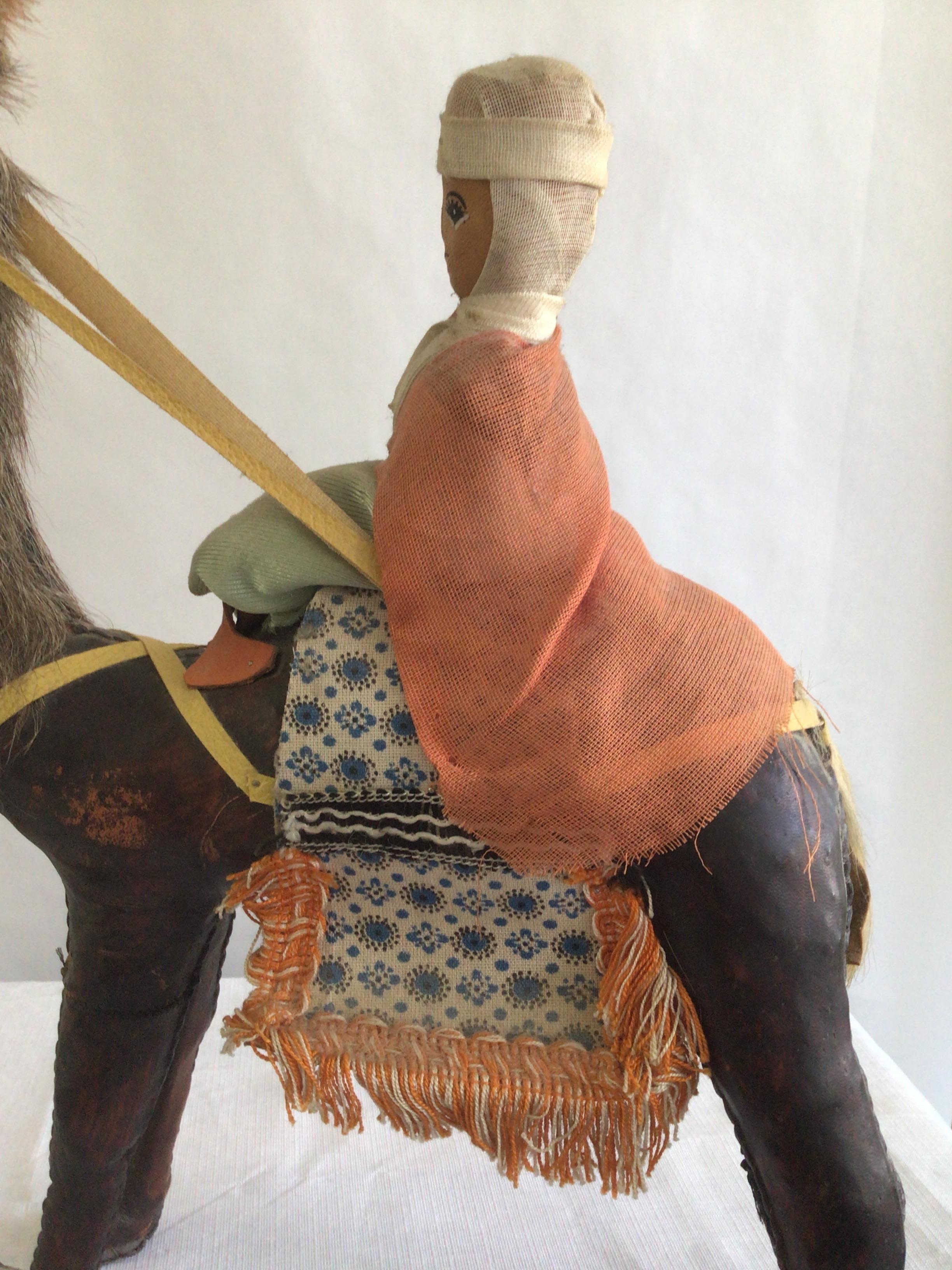 1960s Leather Camel With Rider For Sale 3