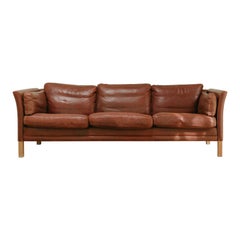 1960
s leather Cromwell Sofa by Norell Möbel, Sweden