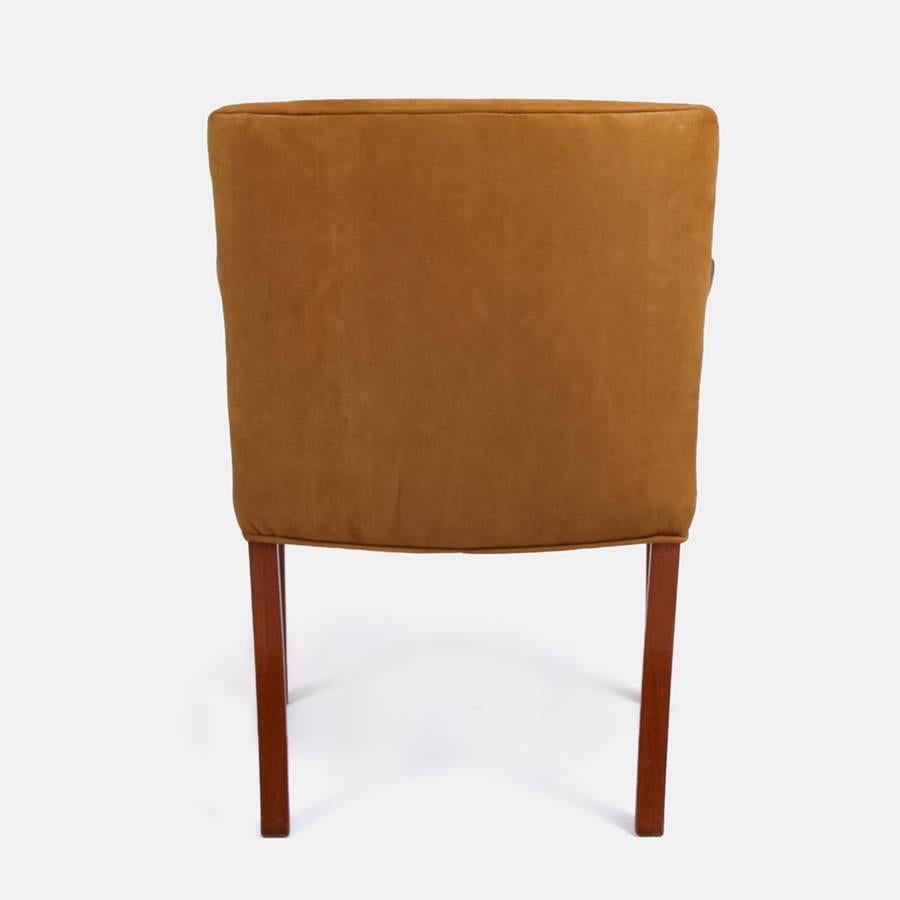 1960s Leather Ole Wanscher Chair In Excellent Condition For Sale In Chilton, GB