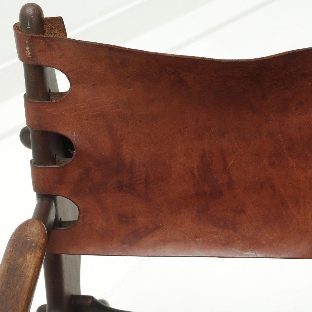 1960s Leather Sling Rocking Chair by Angel Pazmino for Muebles De Estilo at 1stDibs lee pazmino