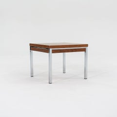 1960s Lehigh-Leopold Walnut Side/End Table w/ Legs Attributed to Gordon Bunshaft