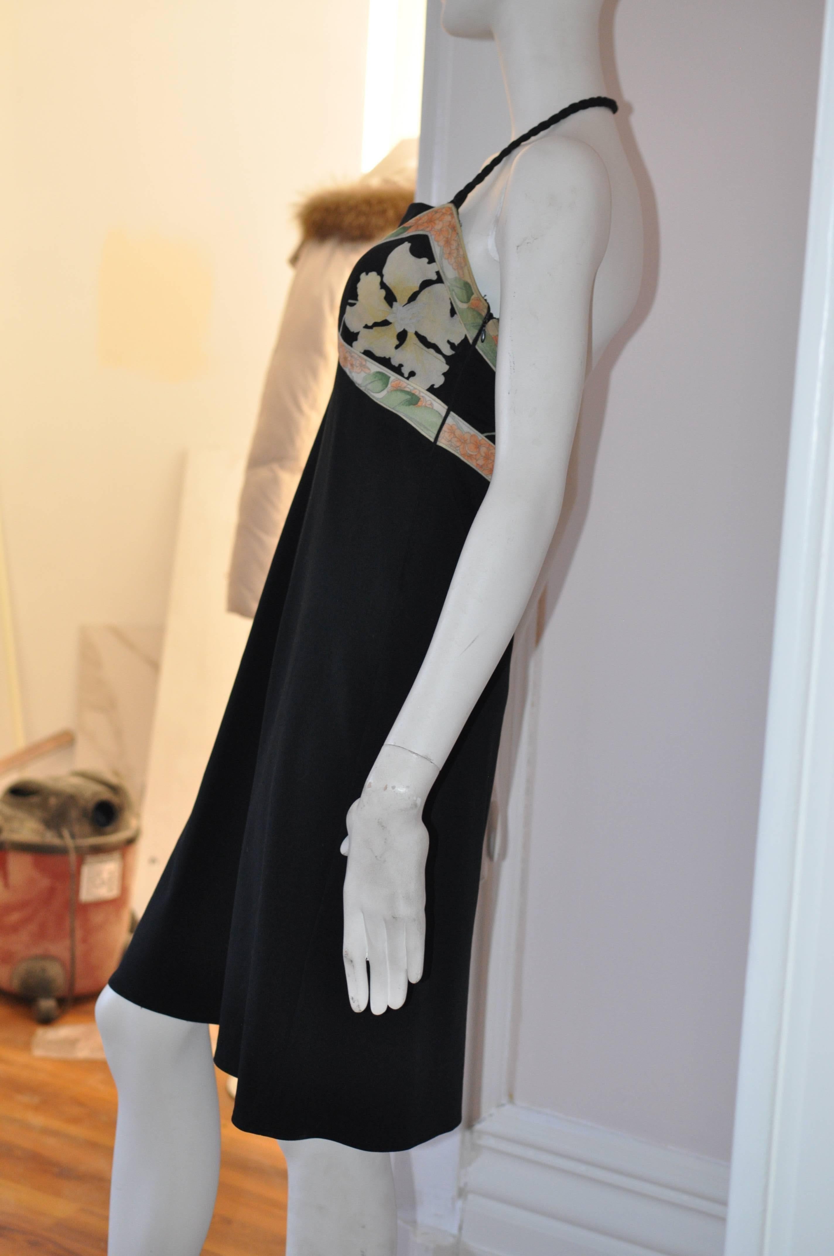 1960s Leonard Paris Signed Halter Dress (S) In Good Condition In Port Hope, ON