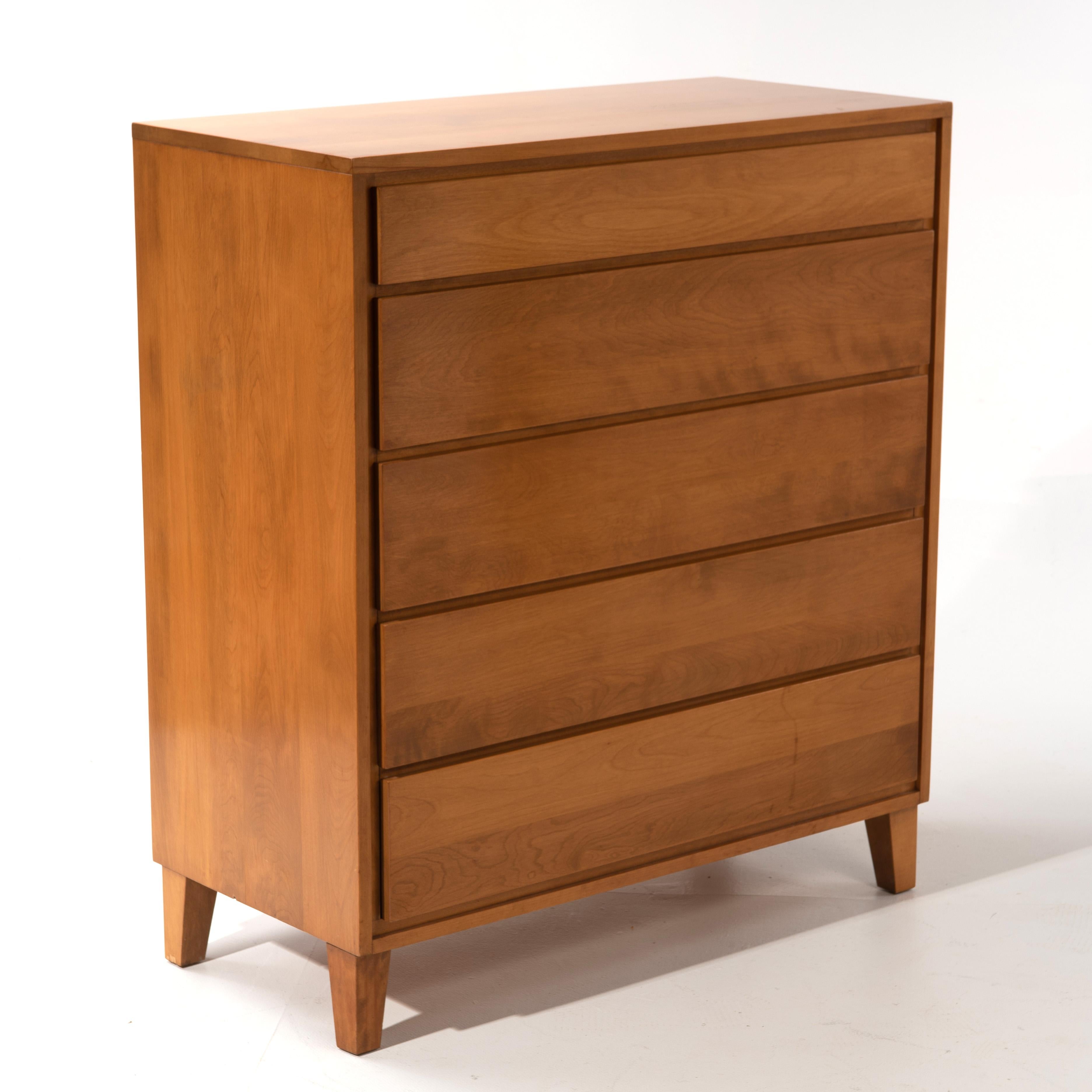 American 1960s Leslie Diamond Conant Ball Modernmates Collection Birch Dresser