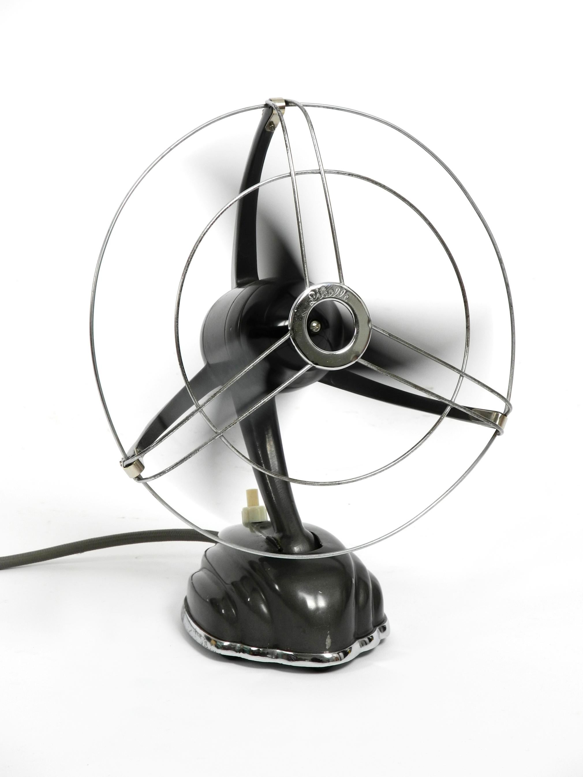 1960s Libelle Streamline Table and Wall Fan by Schoeller & Co. Made in Germany For Sale 6