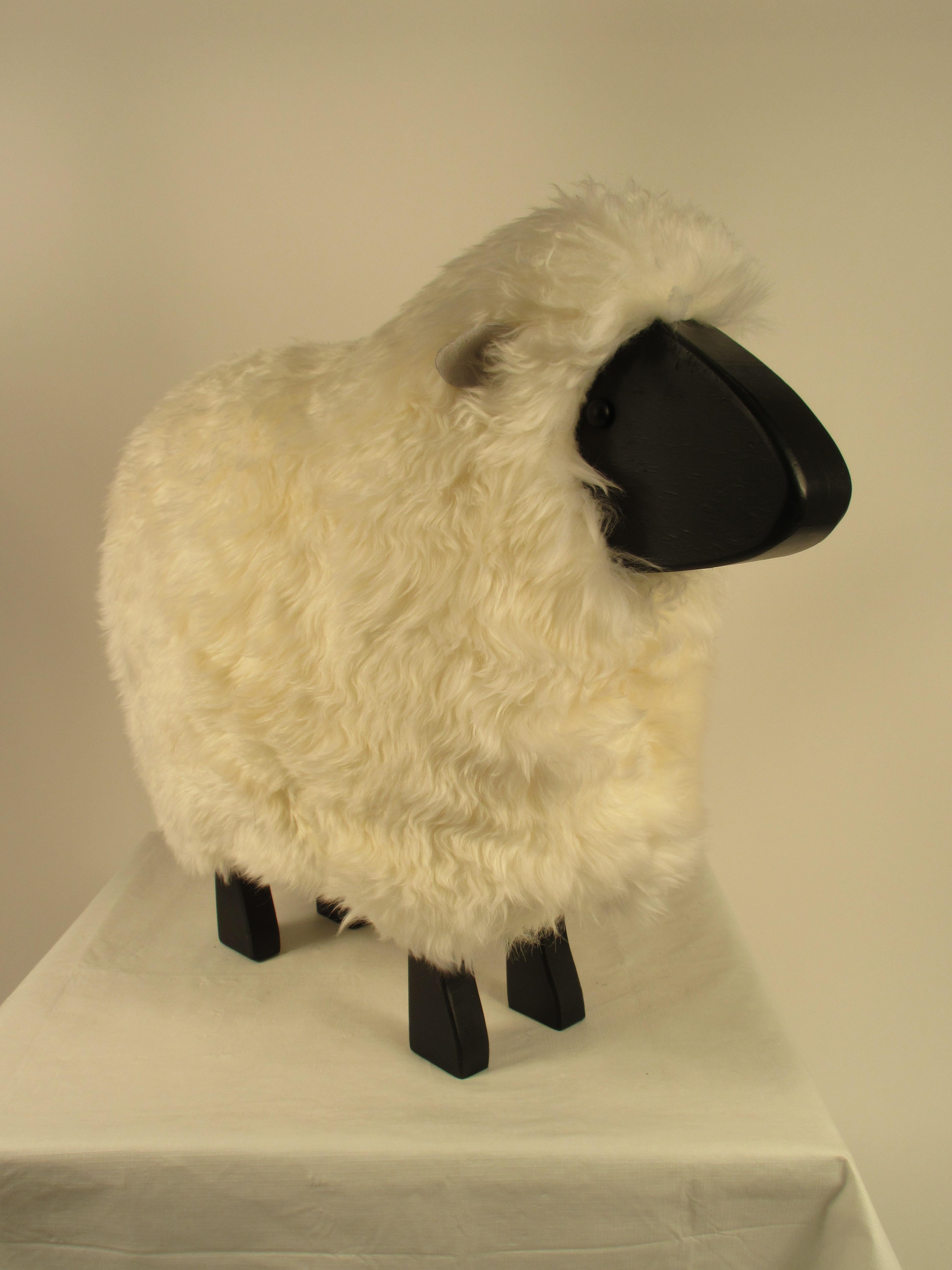 Mid-20th Century 1960s Lifesize Sheep Sculpture
