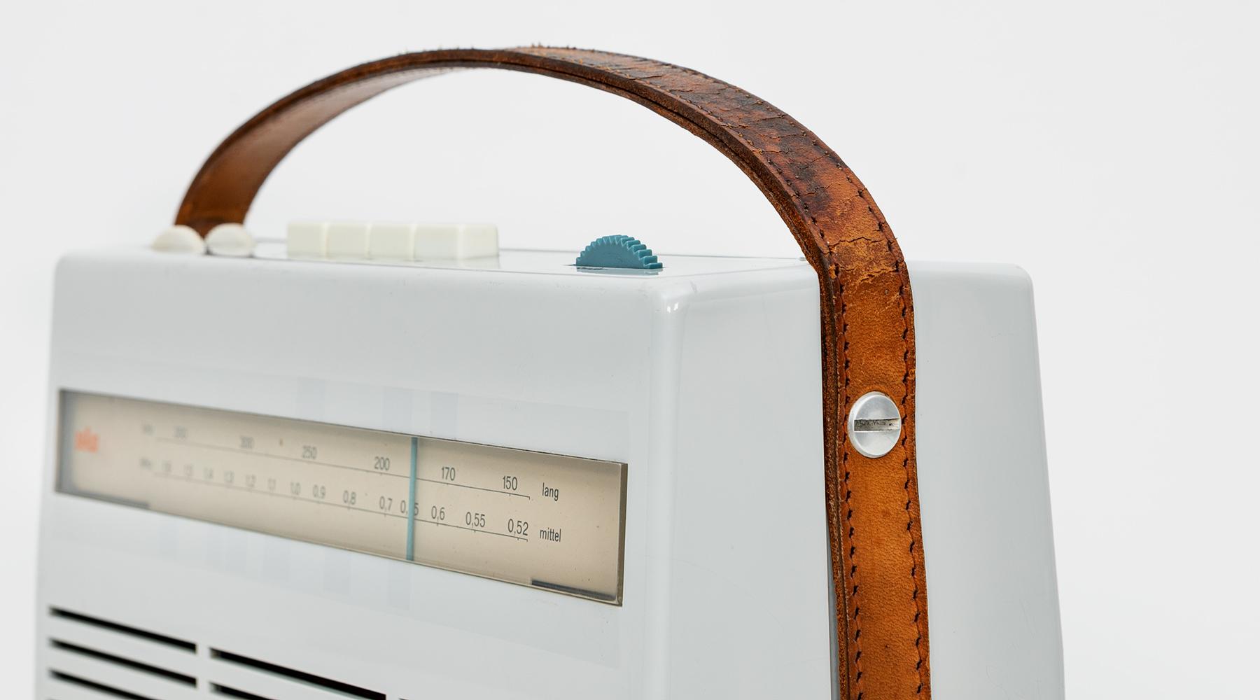 1960s Light Beige Portable Radio by Dieter Rams, Made in Germany 8