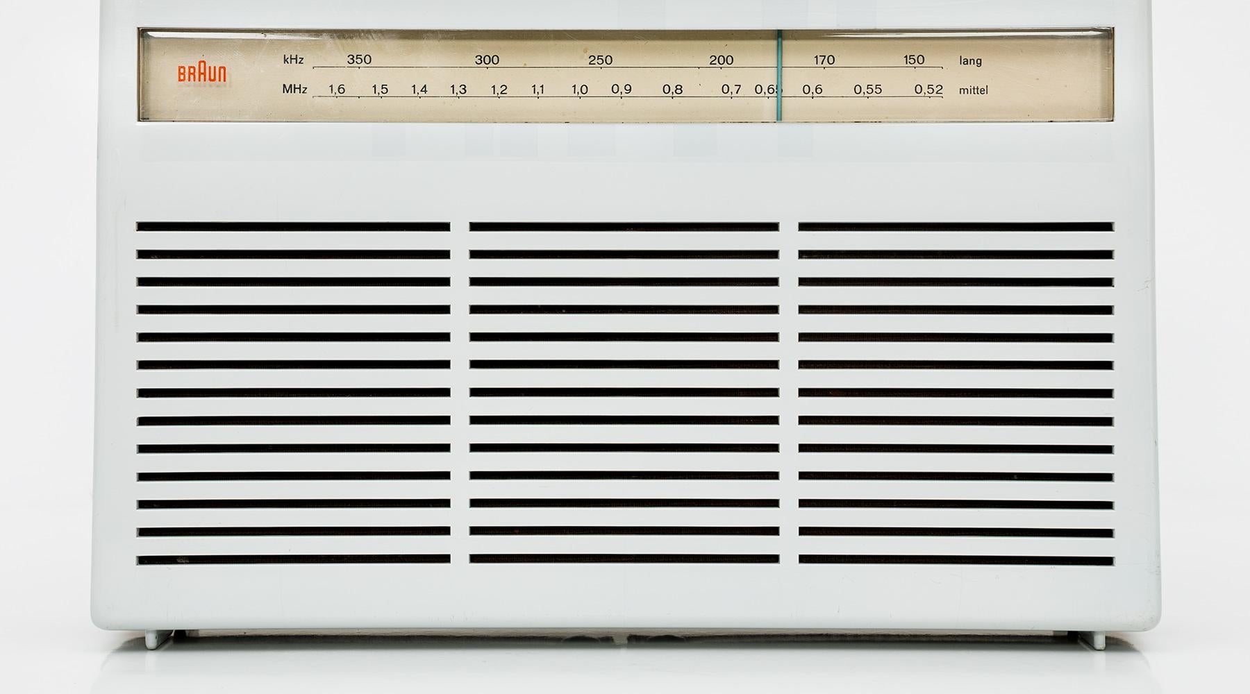 1960s Light Beige Portable Radio by Dieter Rams, Made in Germany 1