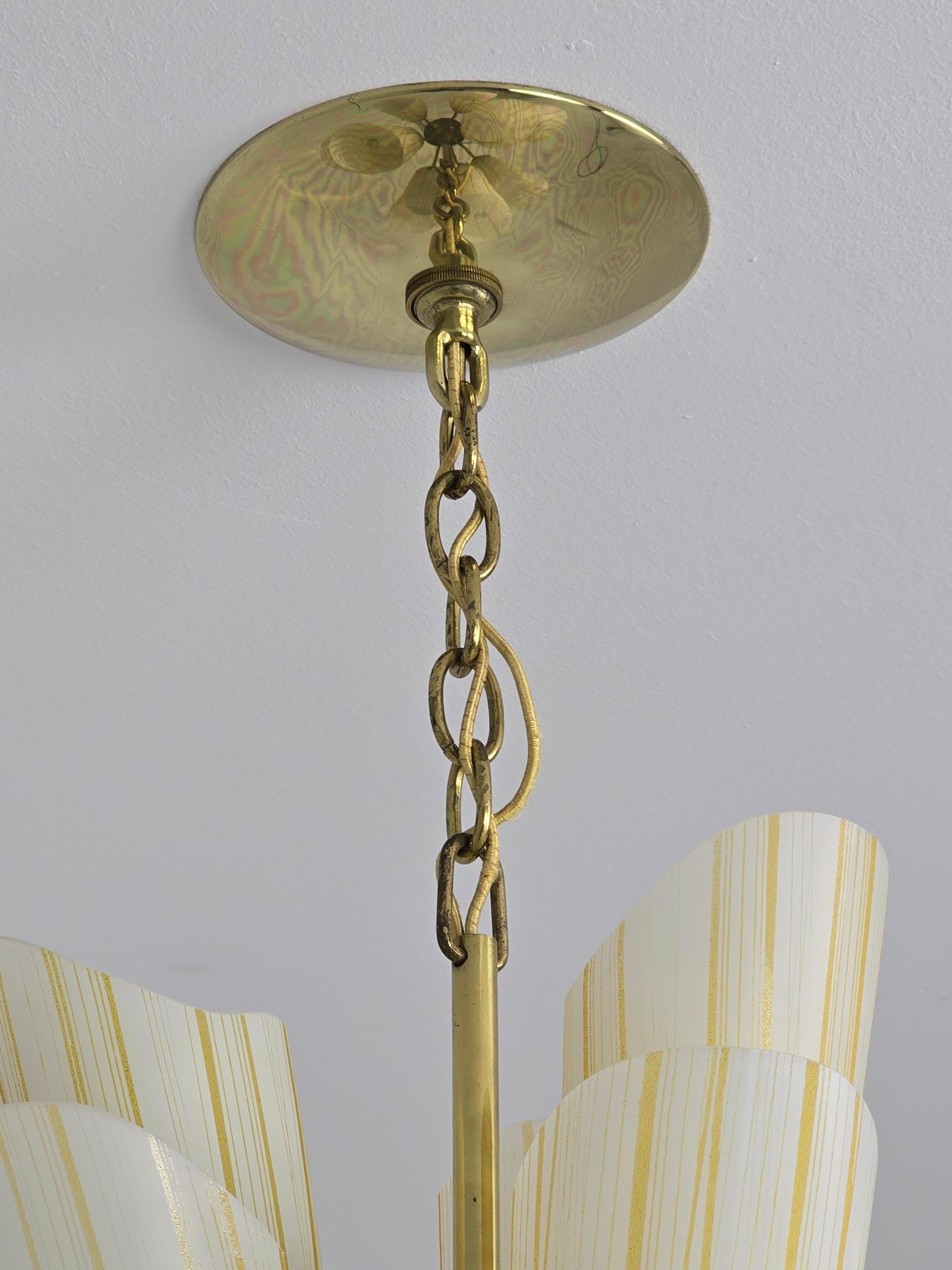 Araña de cristal de 8 brazos Lightolier de los años 60 , EE.UU. en venta 3