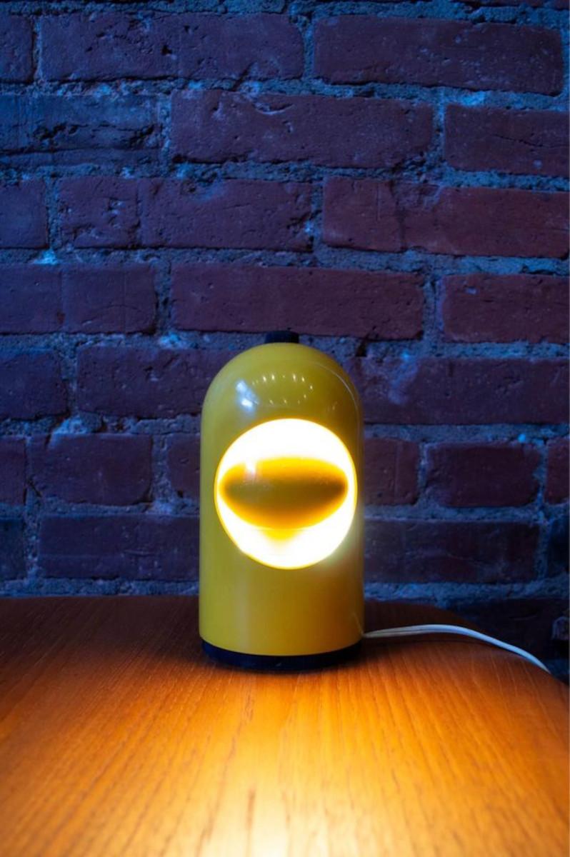 1960s Lightolier “Eclipse” Table Lamp by Alfredo Bianchi 1