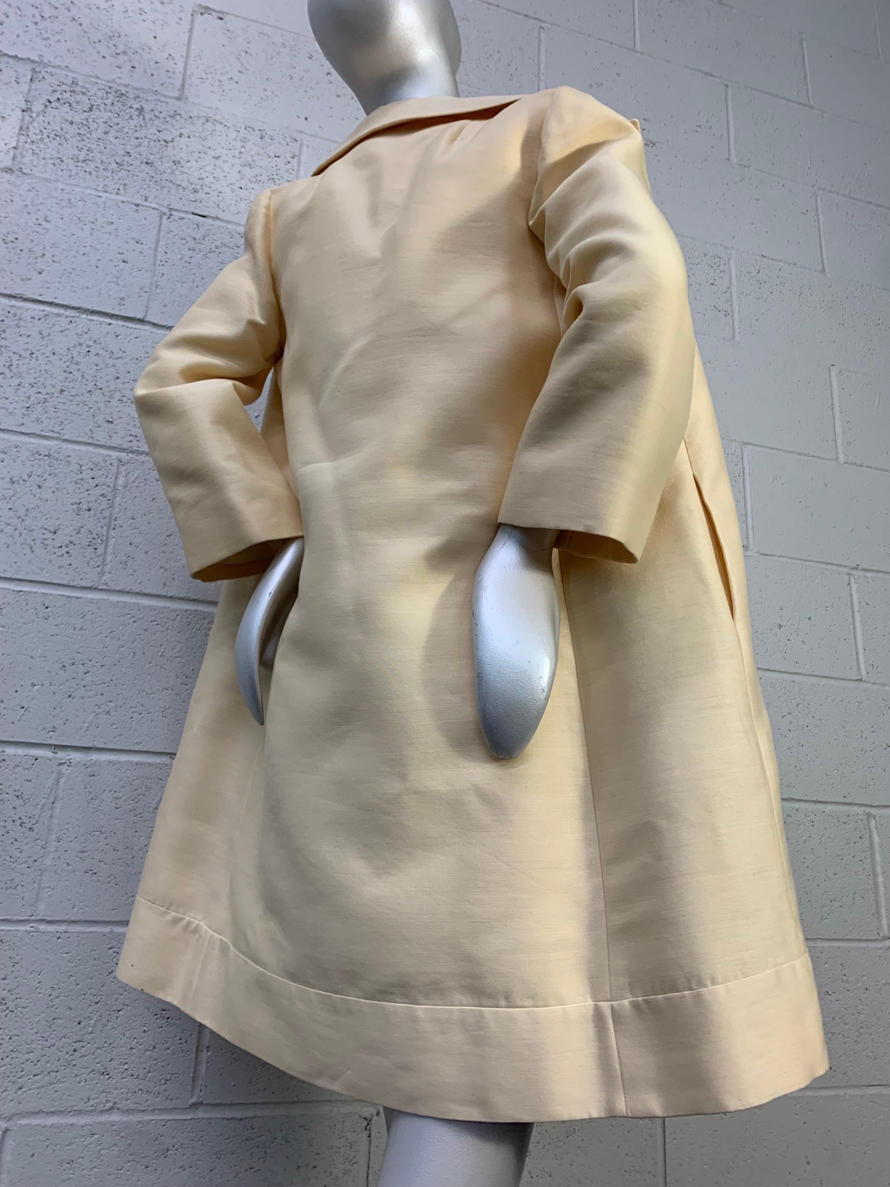 1960s Lilli Ann Mod Pastel Color-Block A-Line Dress & Trapeze Coat Ensemble In Excellent Condition For Sale In Gresham, OR