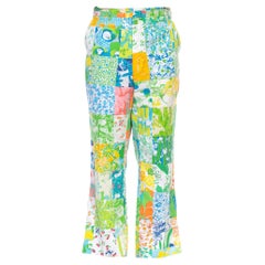 Vintage 1960S LILLY PULITZER Bright Multicolor Cotton Patchwork Pants