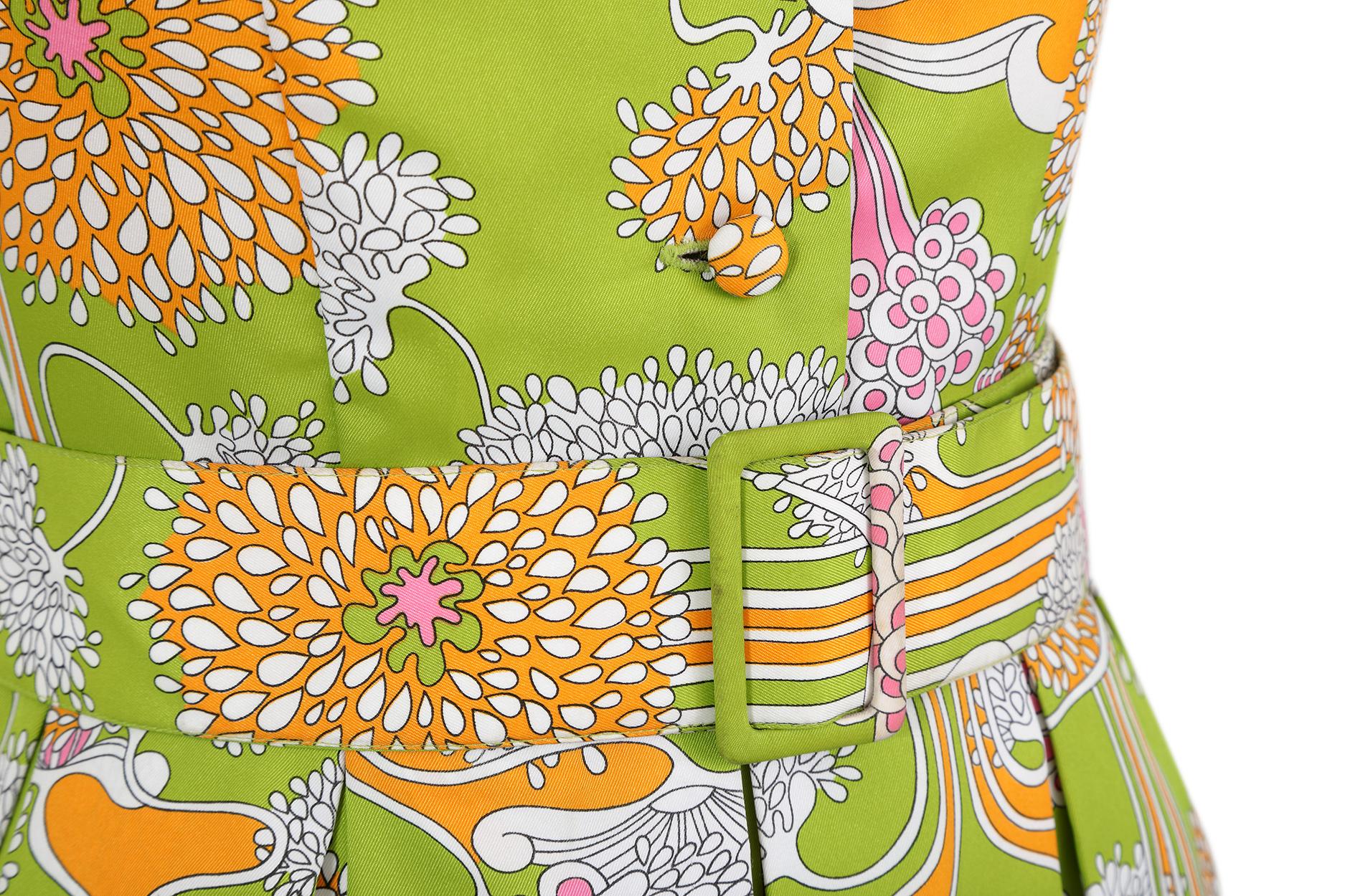 green psychedelic dress