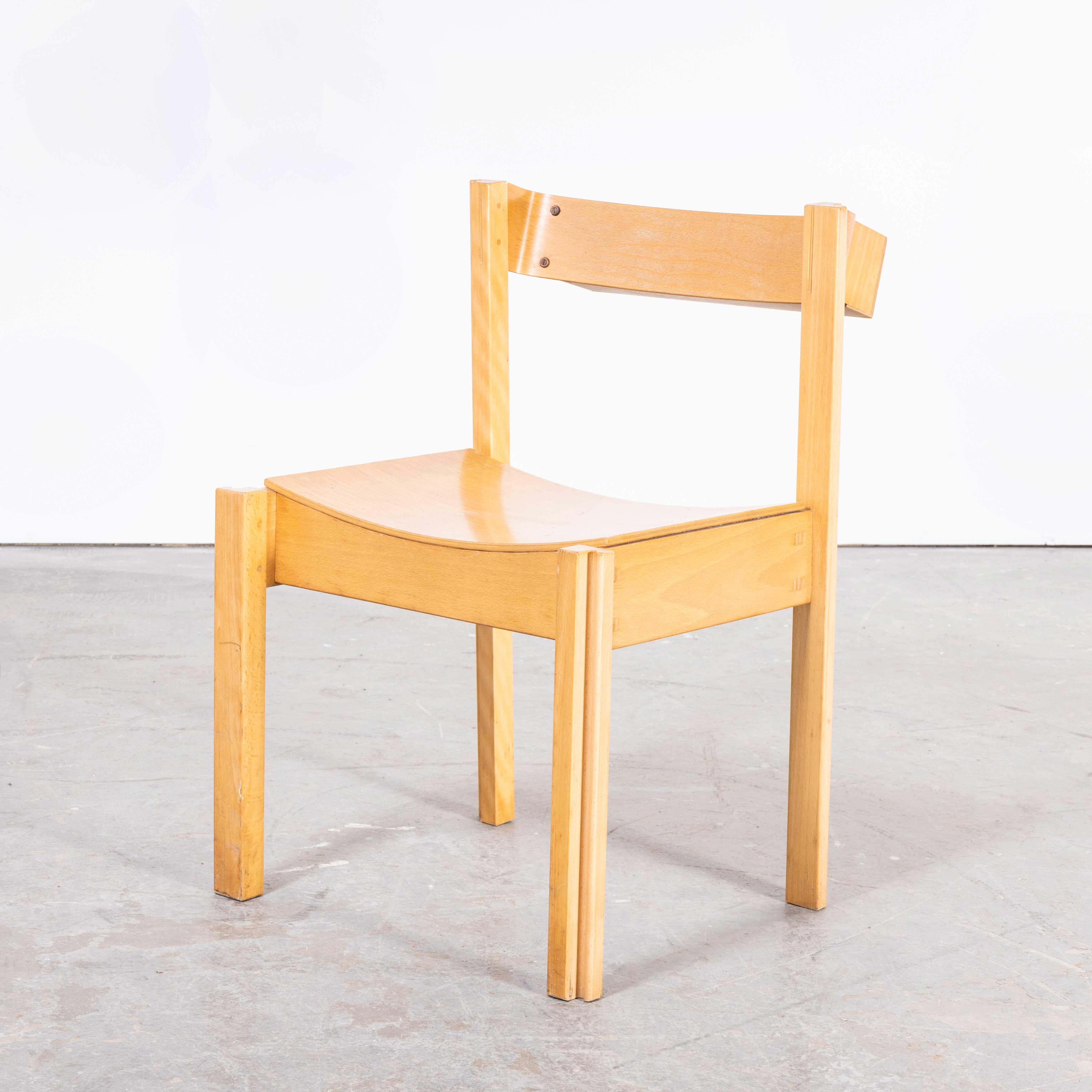 1960’s Linking And Stacking Chairs By Clive Bacon – Last Few Remaining
1960’s Linking And Stacking Chairs By Clive Bacon – Last Few Remaining. Bacon’s ingenious jigsaw leg design enables the chairs to be connected together to form solid rows and