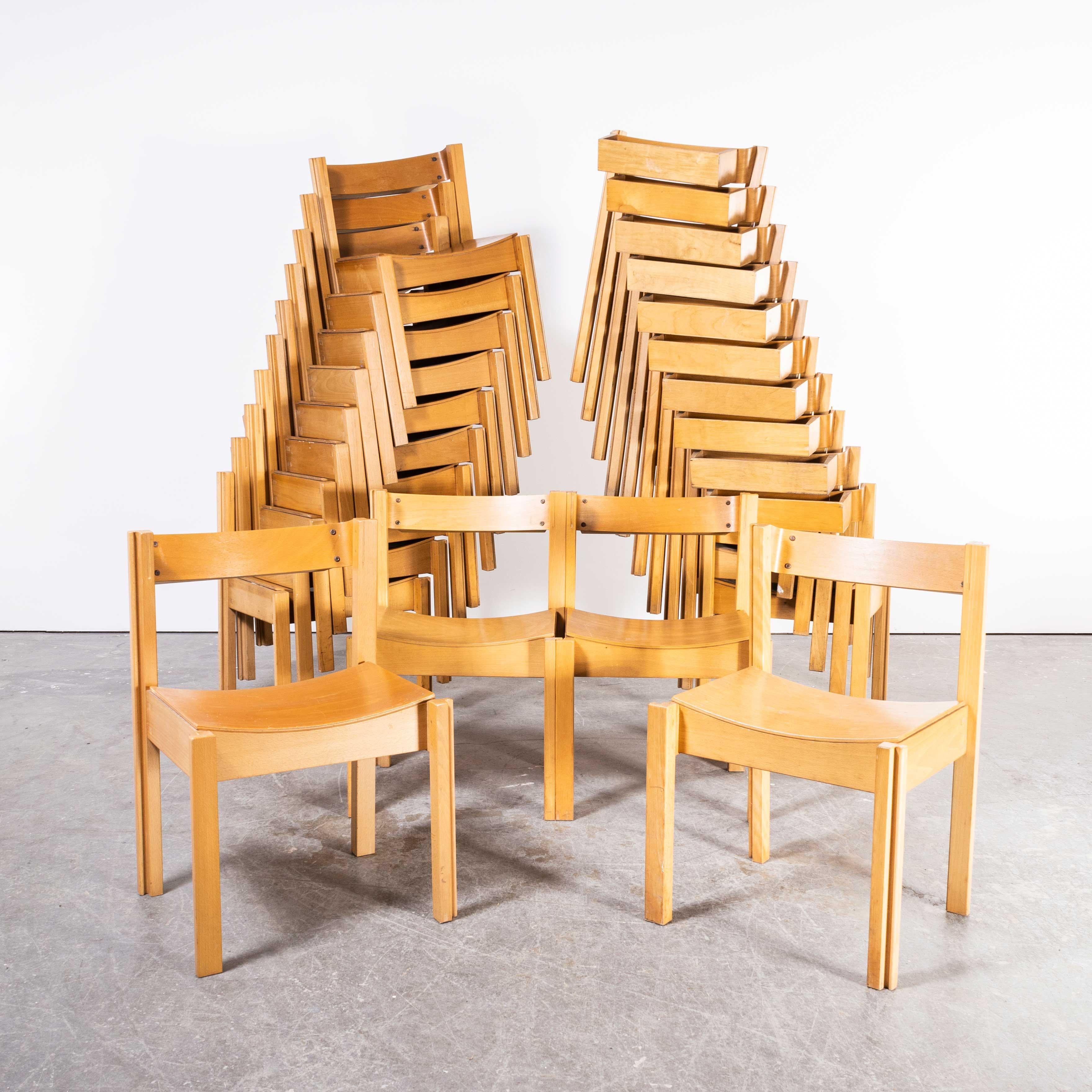 English 1960’s Linking And Stacking Chairs By Clive Bacon – Last Few Remaining For Sale