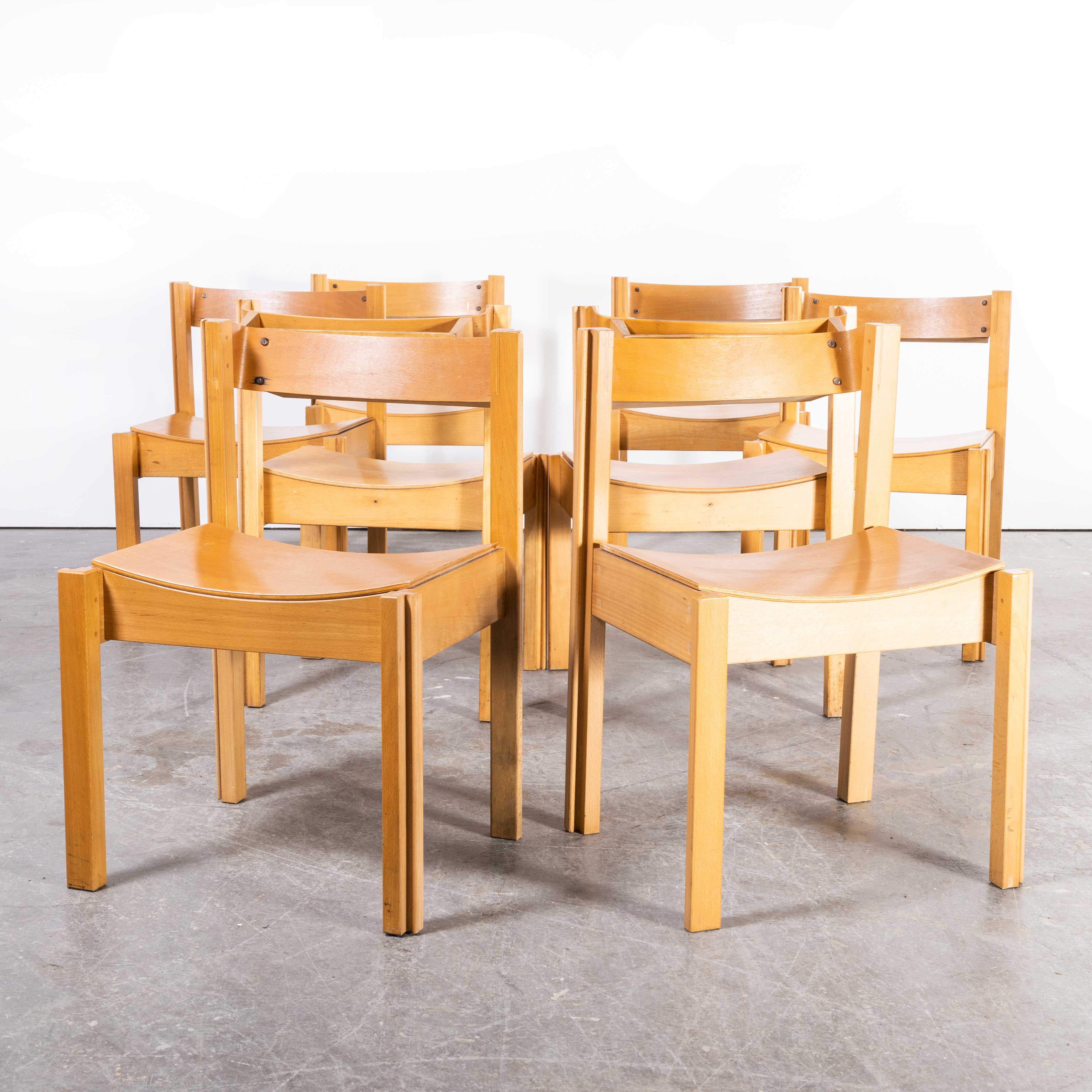 1960's Linking And Stacking Chairs By Clive Bacon - Set Of Eight For Sale 4