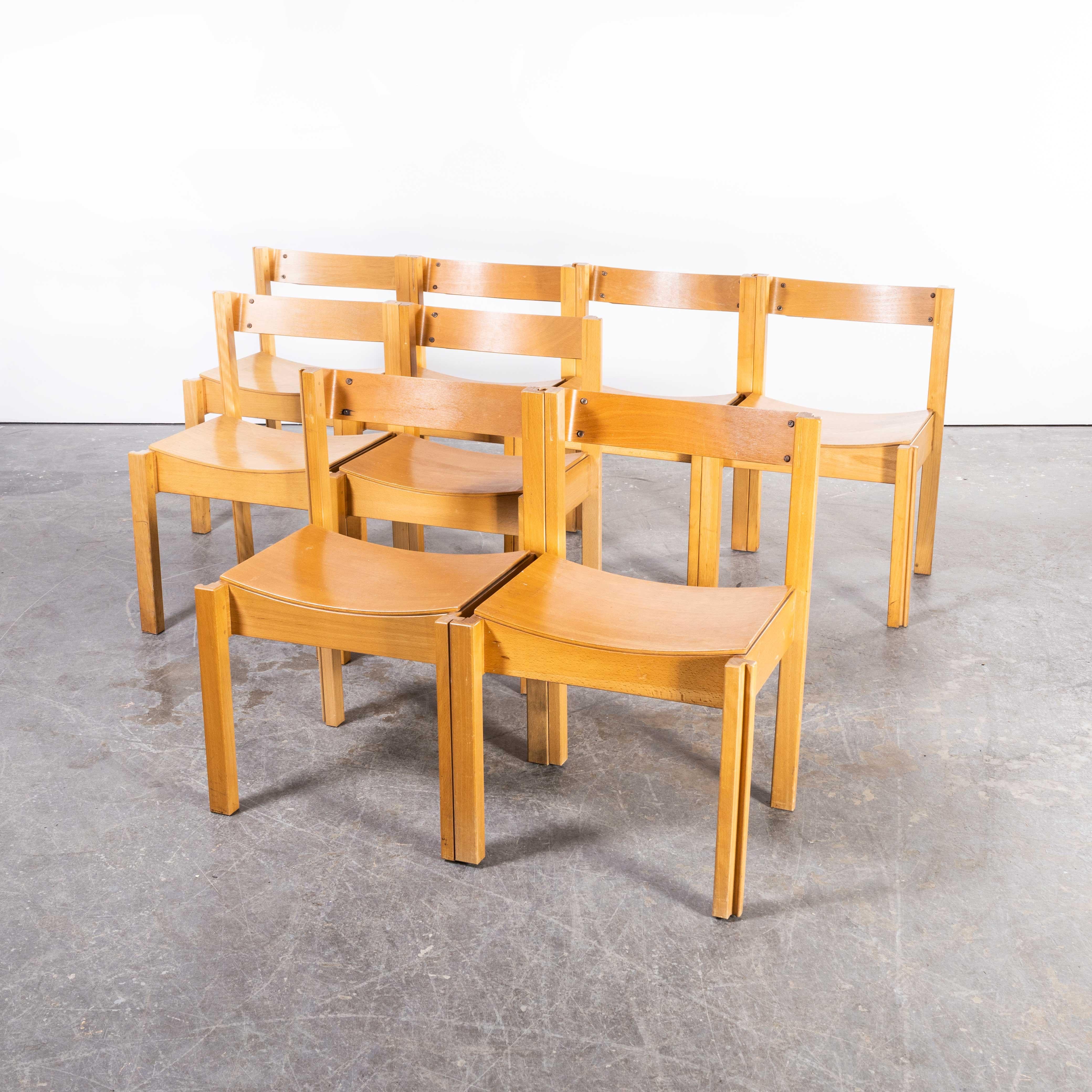 1960's Linking And Stacking Chairs By Clive Bacon - Set Of Eight For Sale 3