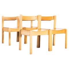 Ensemble de quatre chaises empilables des années 1960 par Clive Bacon