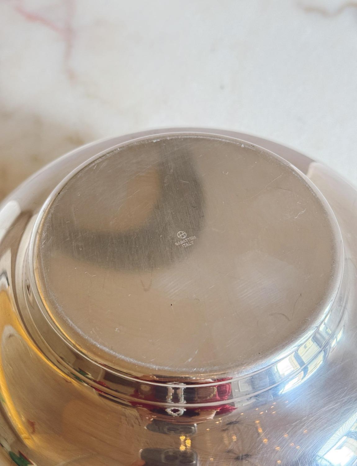 Metà XX secolo Ciotola in argento di Lino Sabattini del 1960 in vendita