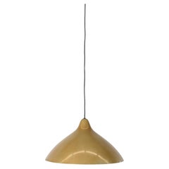 1960's Lisa Johansson-Pape Brassy Spun Aluminum Pendant Lamp