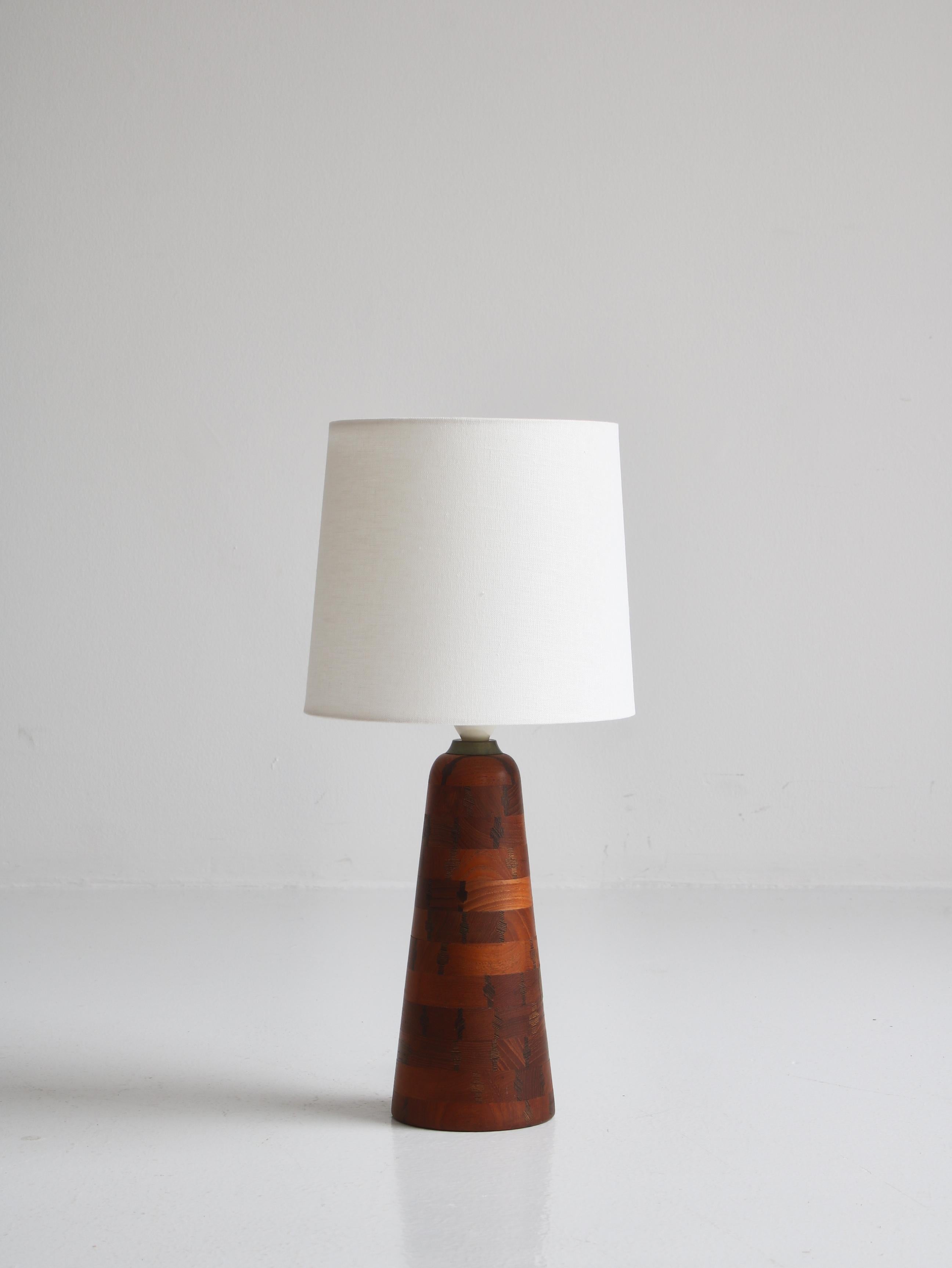 Scandinavian Modern 1960s Lisbeth Brams Danish Modern Table Lamp in Teakwood