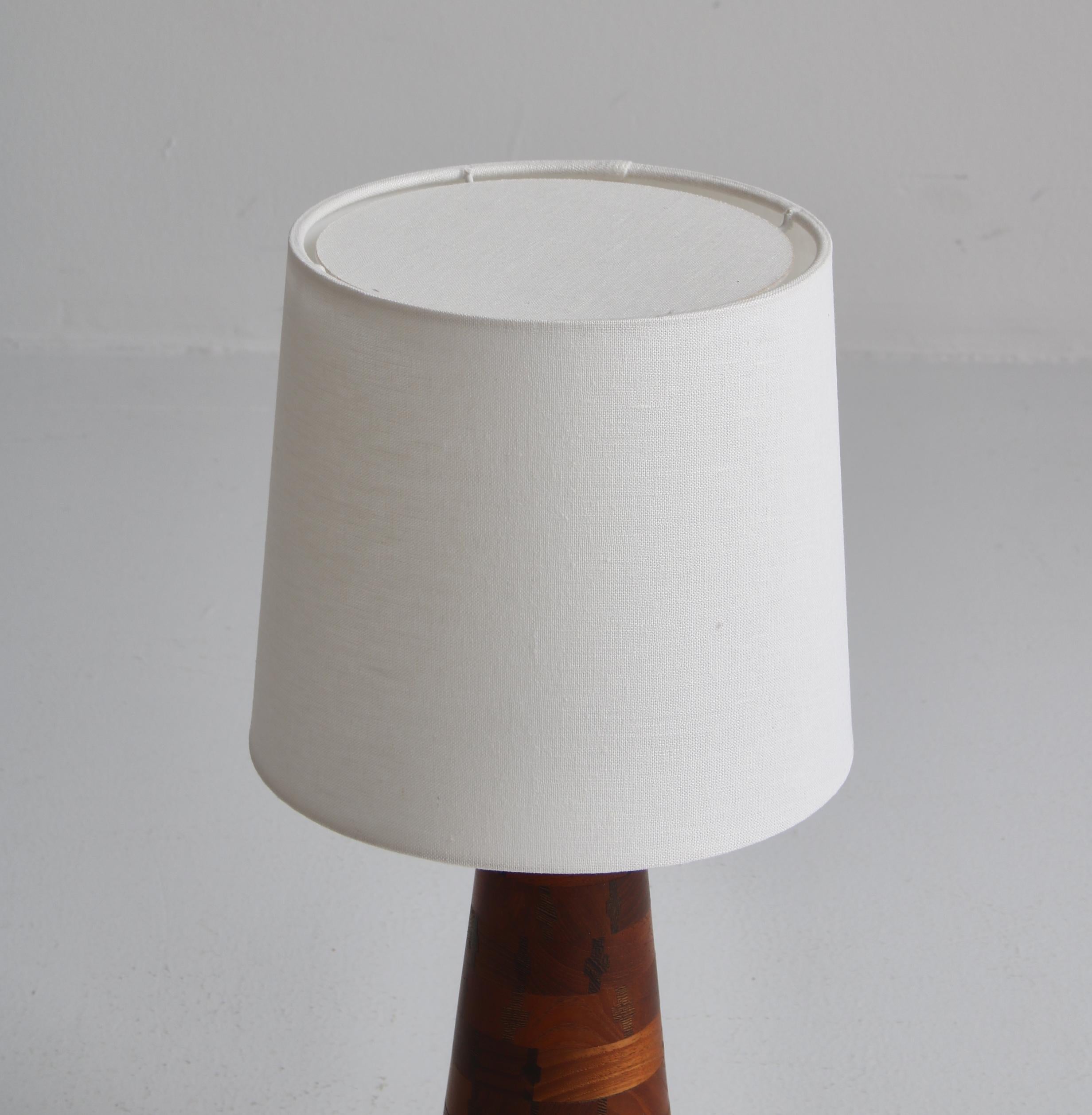 Mid-20th Century 1960s Lisbeth Brams Danish Modern Table Lamp in Teakwood