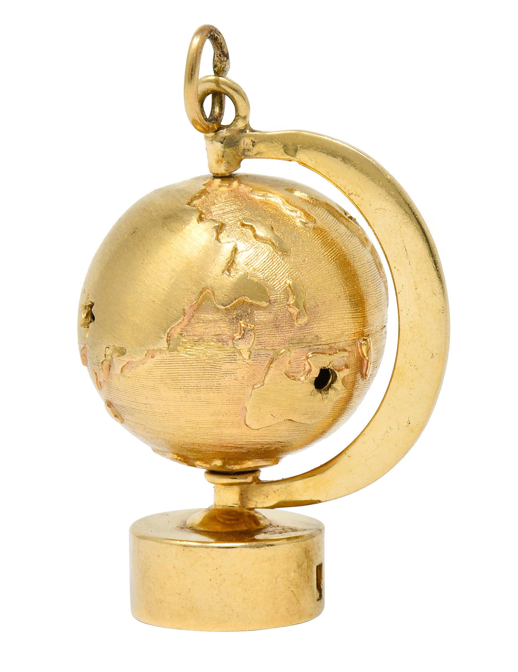 gold globe charm