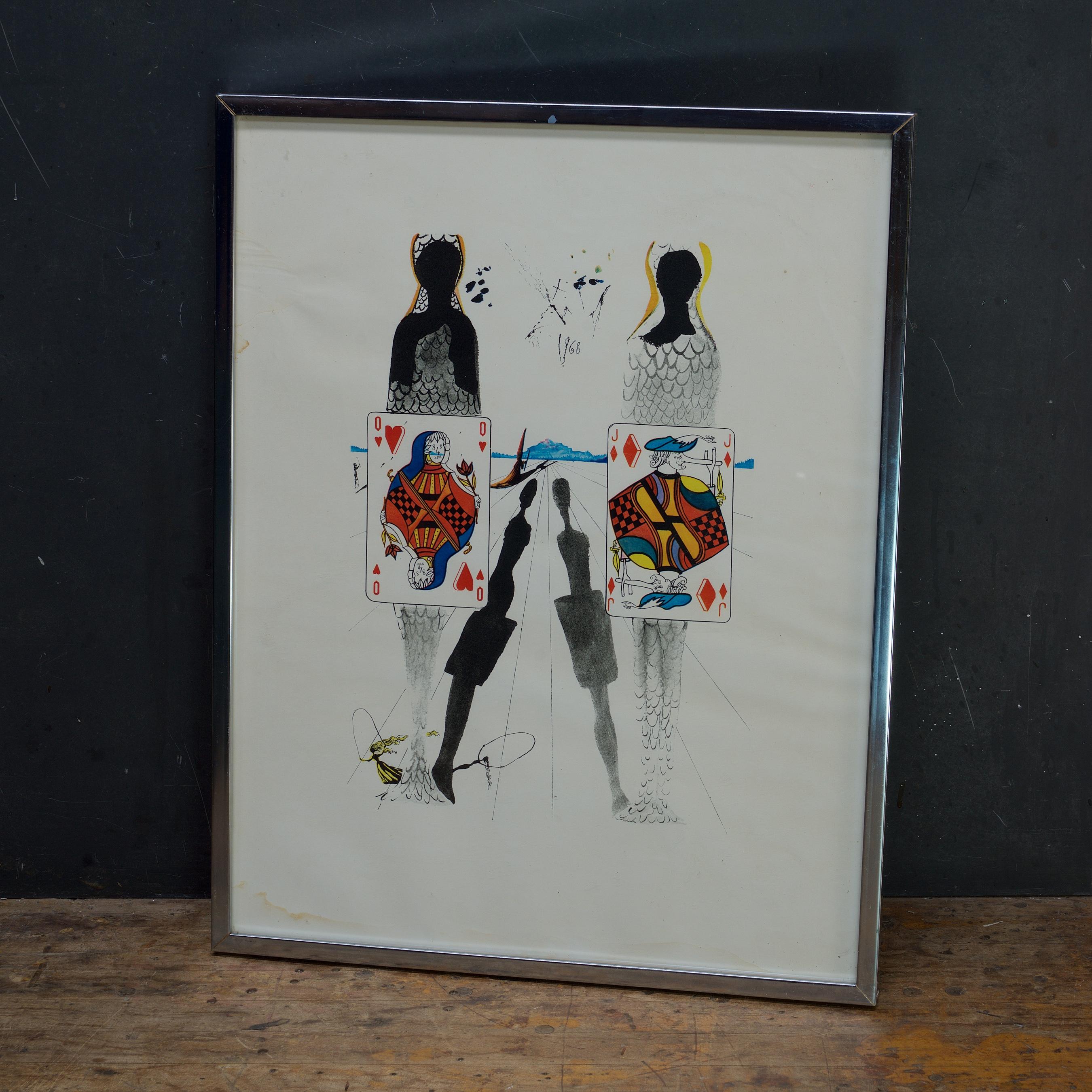 Titre : Le terrain de croquet de la Reine
Série : Alice au pays des merveilles
Médium : Gravure en taille-douce édition inconnue.
Année de travail : 1969
Papier : inconnu
Dimension sans cadre : 22h x 17.5w
Provenance : Sakal Galleries, New