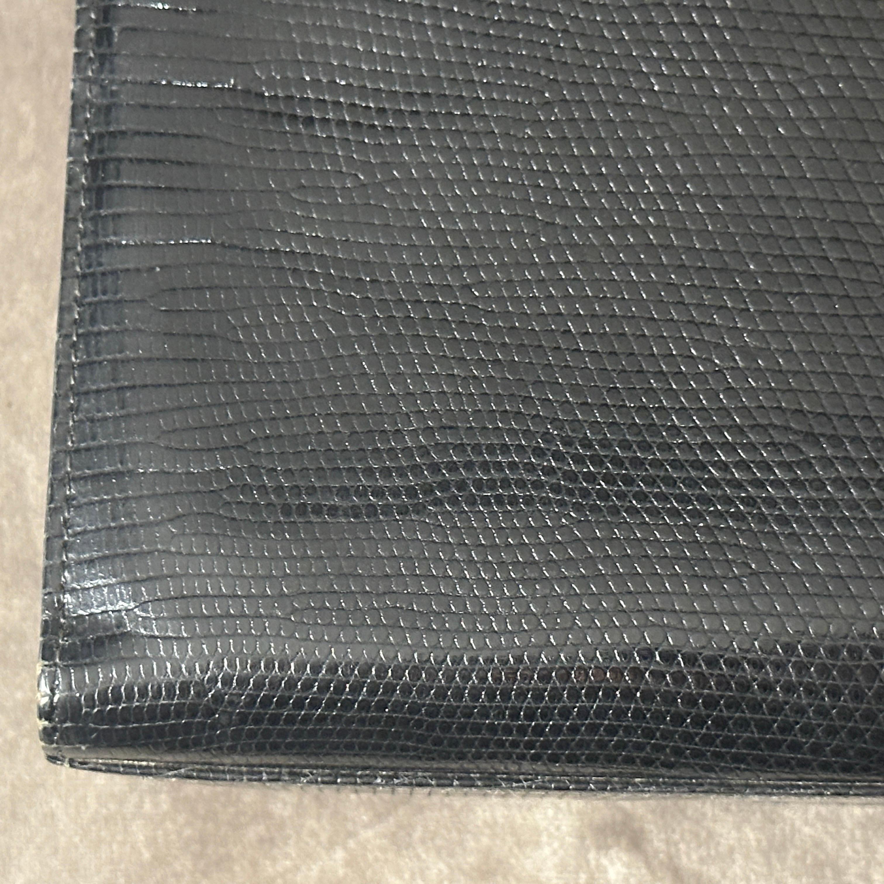 Women's 1960s Black Leather Italian Evening Bag For Sale