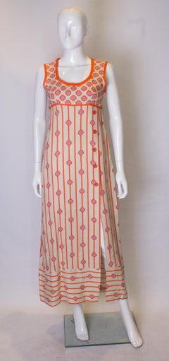1960s Long Summer Dress