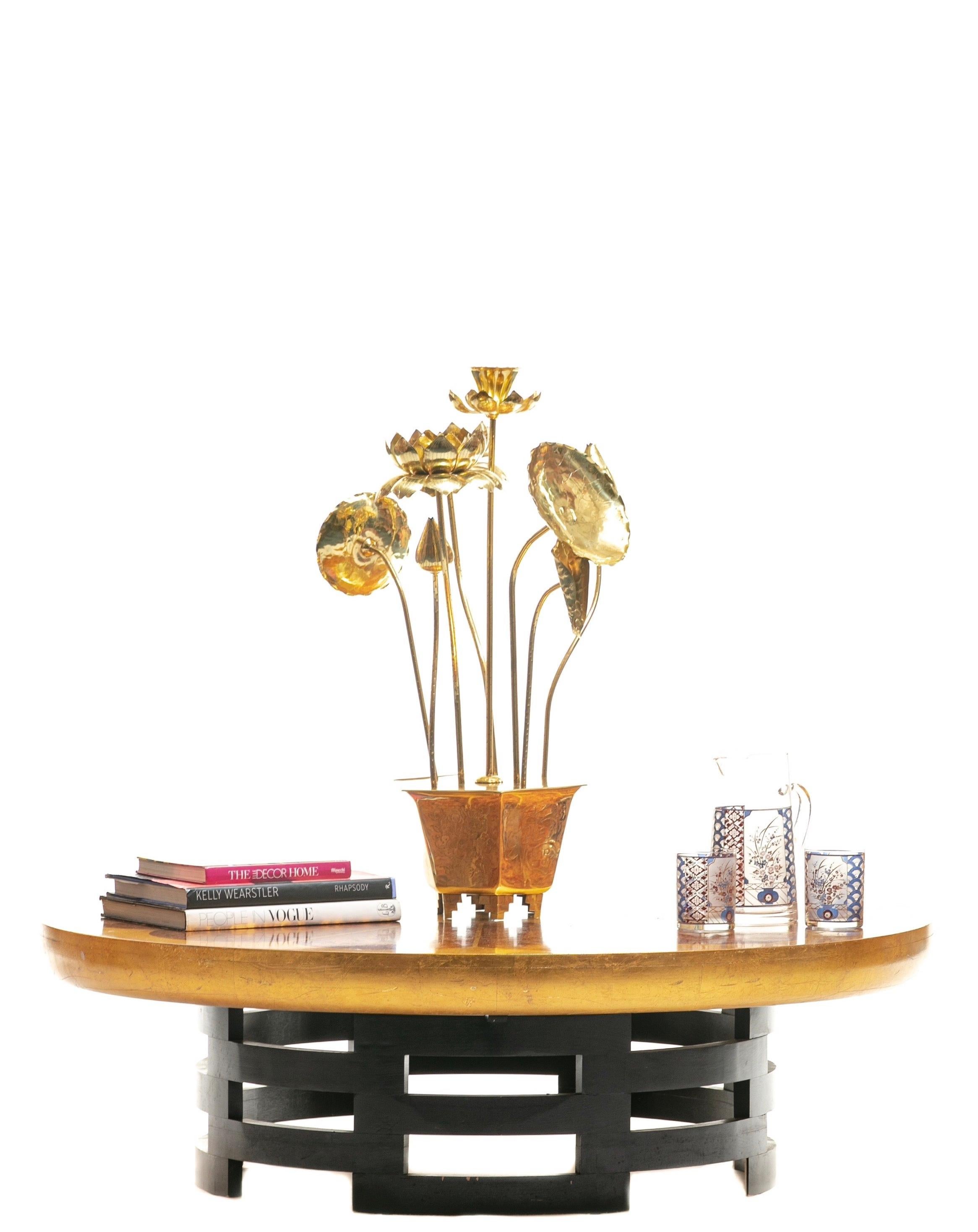 Hollywood Regency 1960s Lotus Table by Theodore Muller & Isabel Barringer for Kittinger