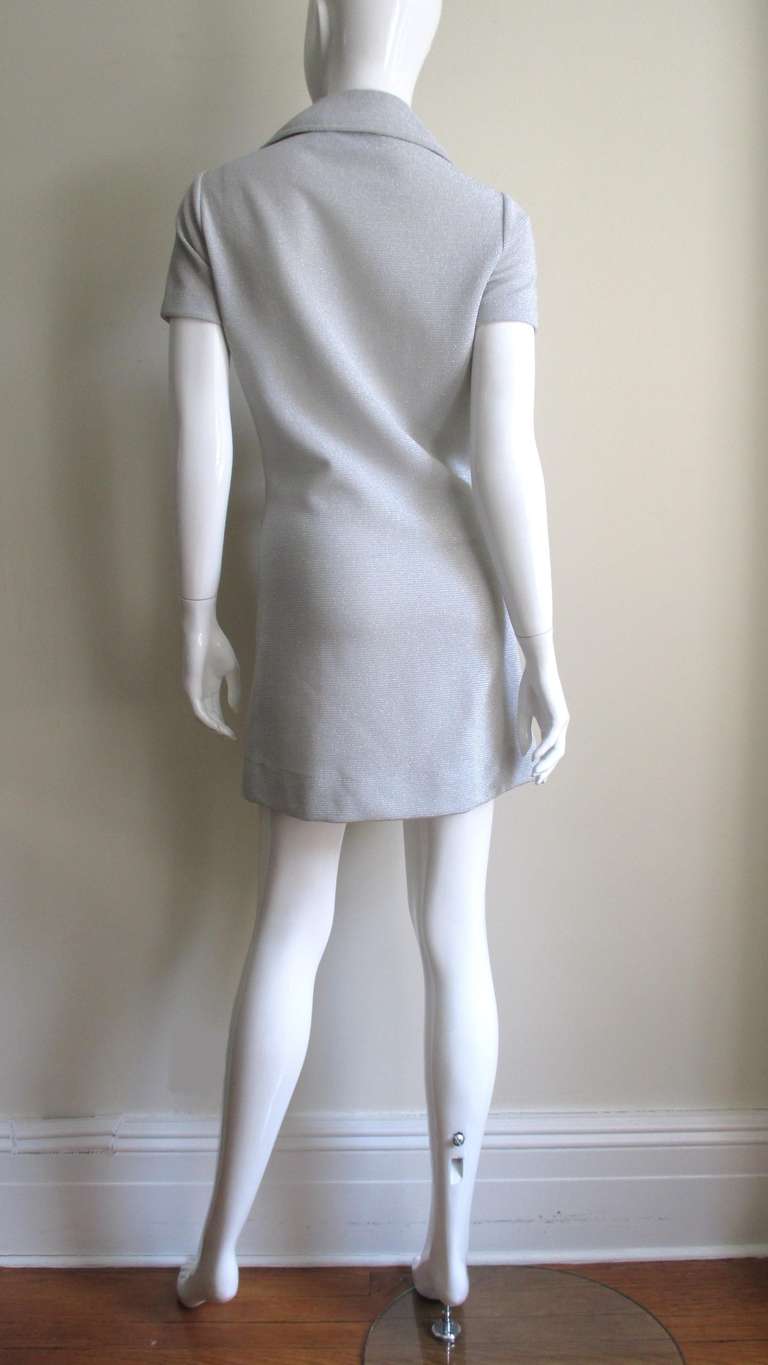 1960s Louis Feraud Lurex Dress 4