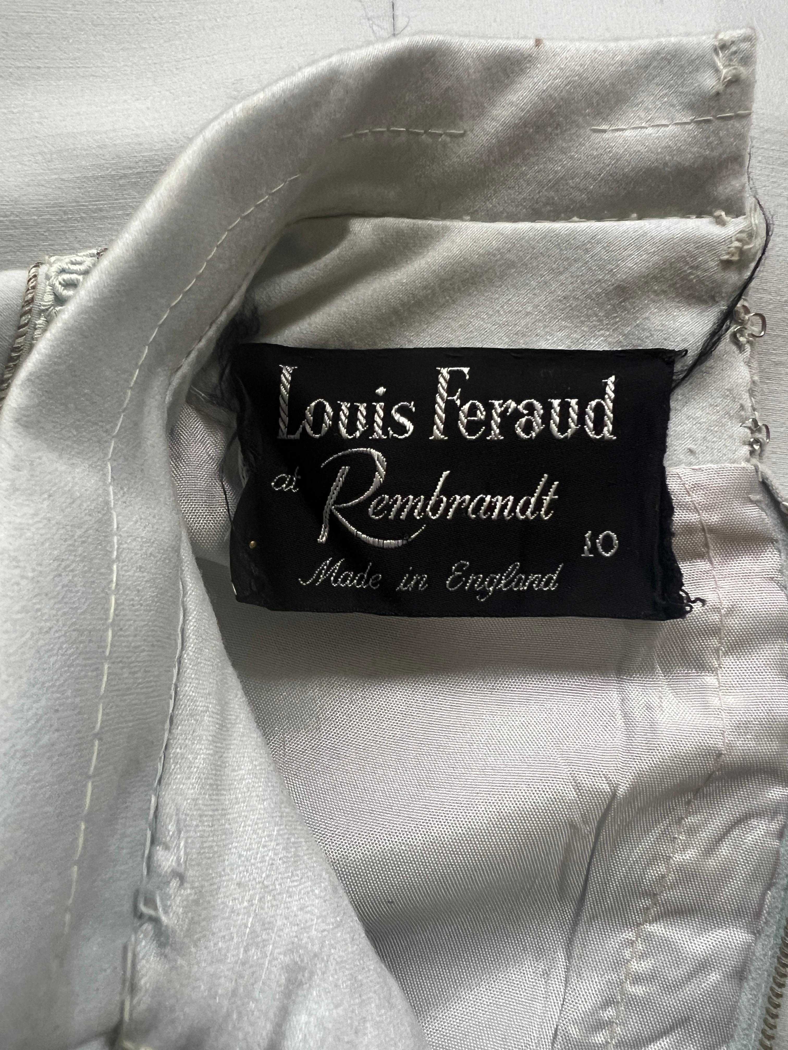 Women's 1960s Louis Feraud Pale Blue A-Line Mod Dress
