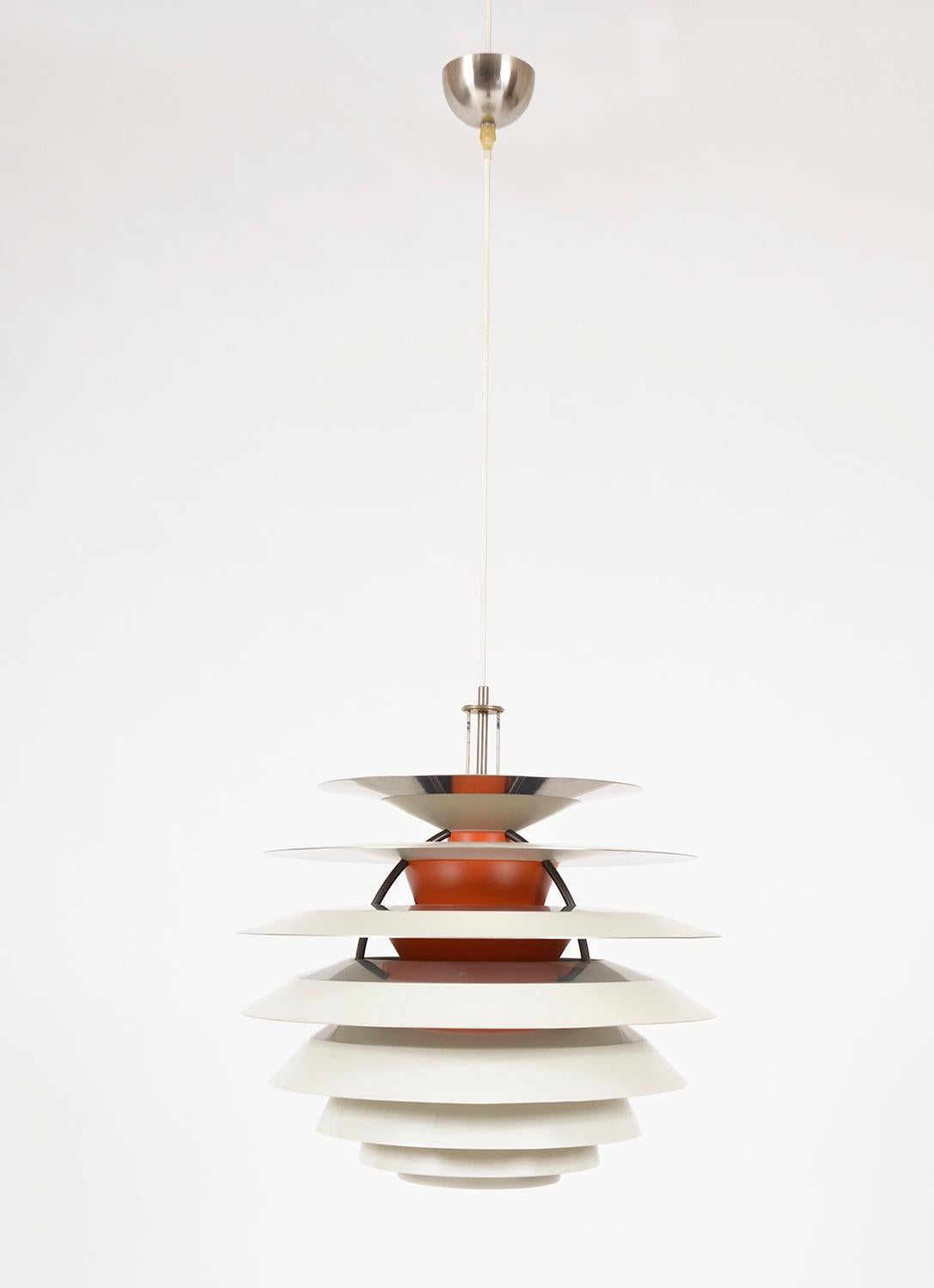1960s Louis Poulsen PH Kontrast Pendant Lamp by Poul Henningsen Denmark For Sale 2