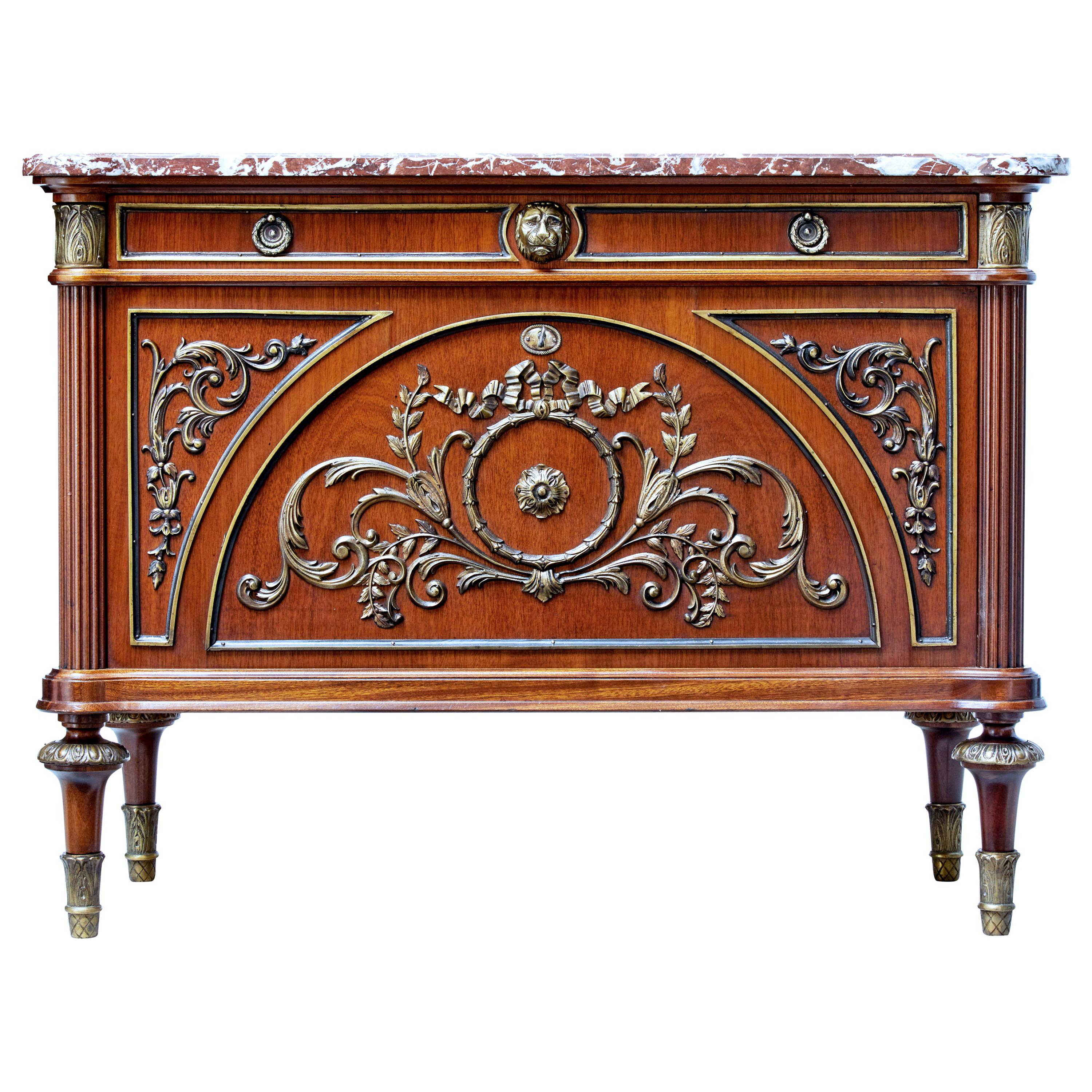 Louis Philippe marble top chest of drawers. at 1stDibs