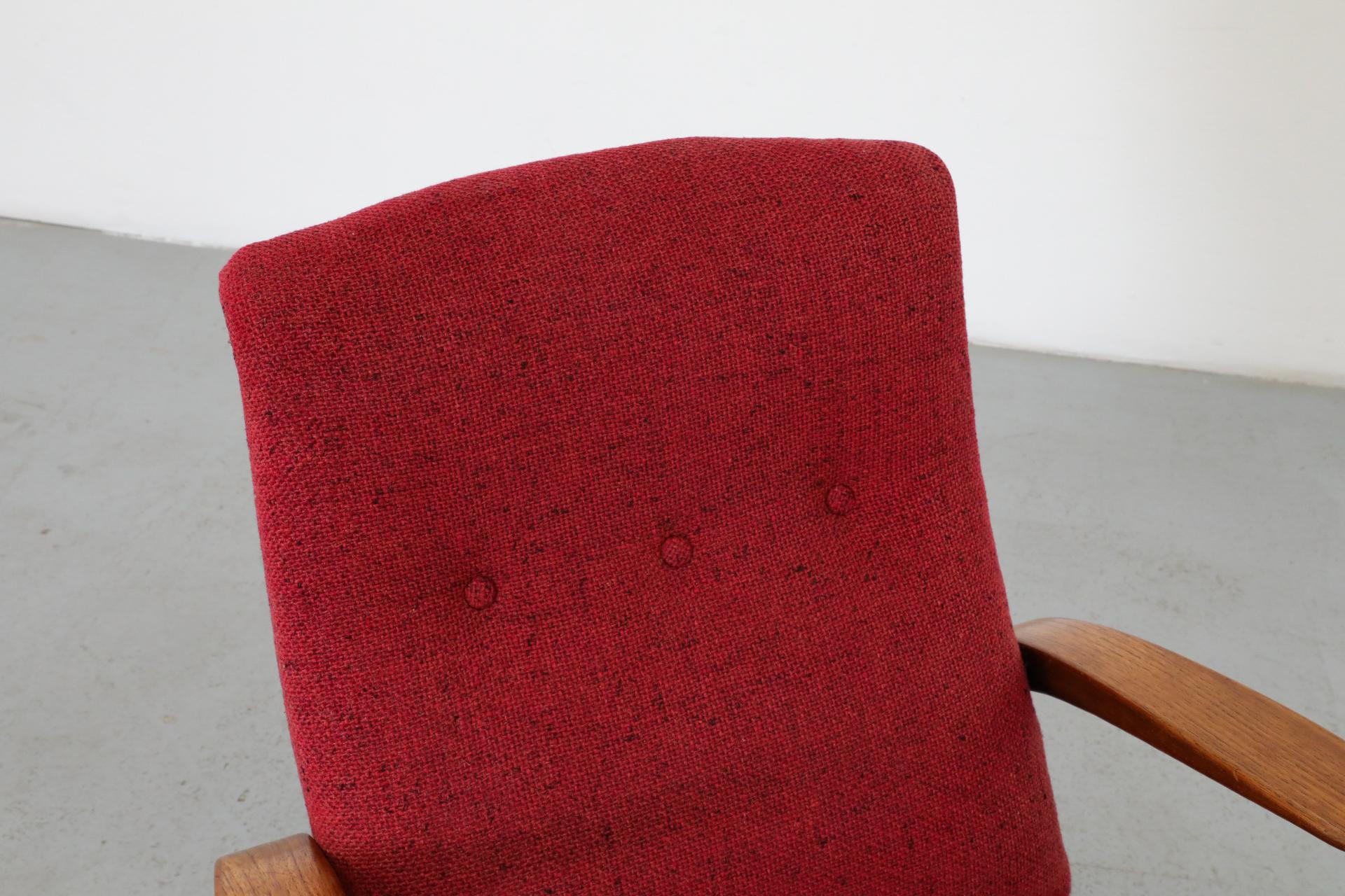 Chaise longue rouge des années 1960 par Adolf Relling et Rolf Rastad pour Arnestad Bruk en vente 4