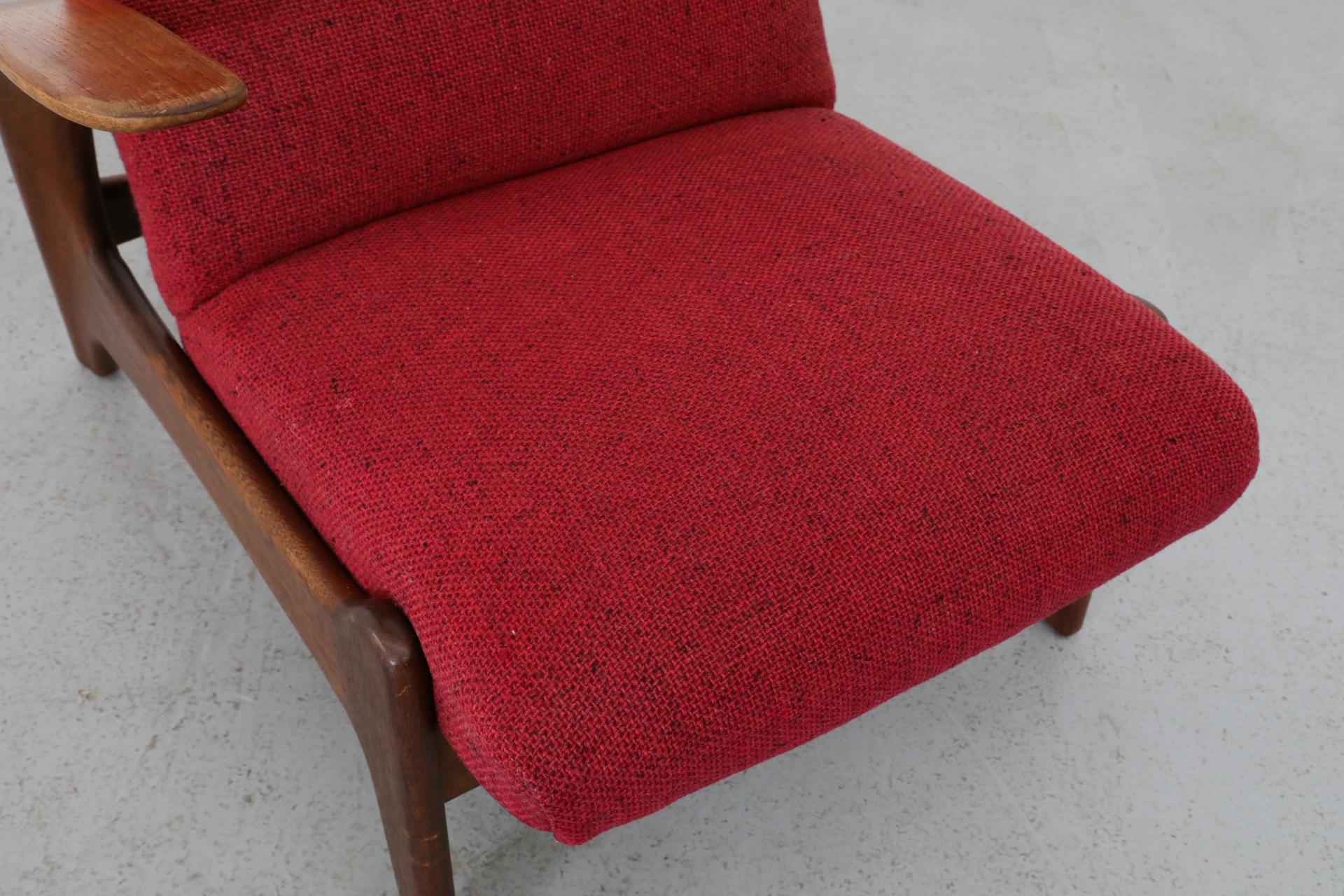 Chaise longue rouge des années 1960 par Adolf Relling et Rolf Rastad pour Arnestad Bruk en vente 5