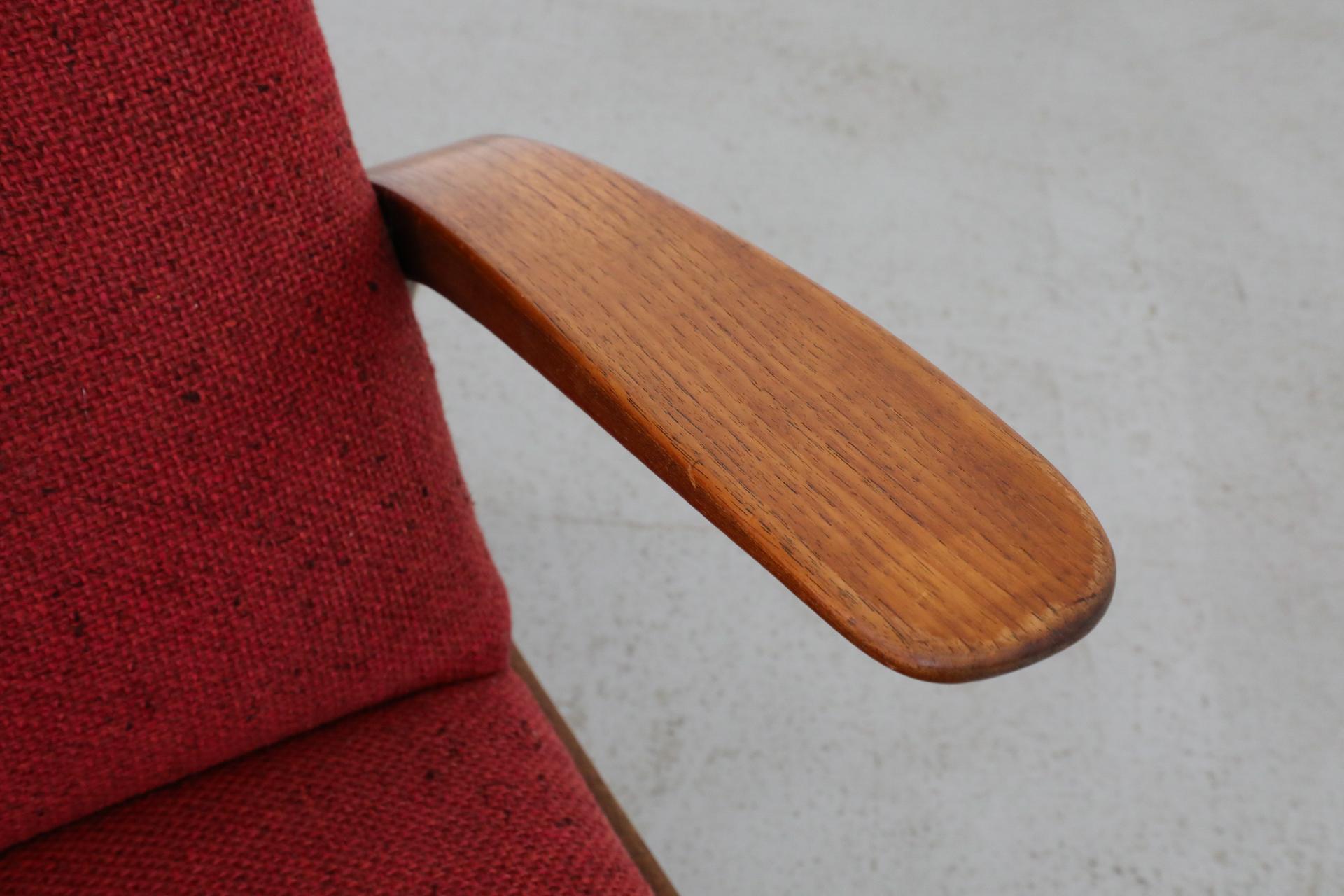 Chaise longue rouge des années 1960 par Adolf Relling et Rolf Rastad pour Arnestad Bruk en vente 7
