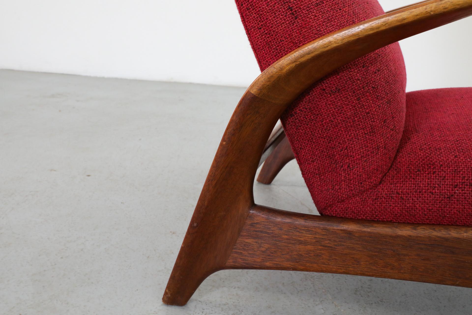 Chaise longue rouge des années 1960 par Adolf Relling et Rolf Rastad pour Arnestad Bruk en vente 9