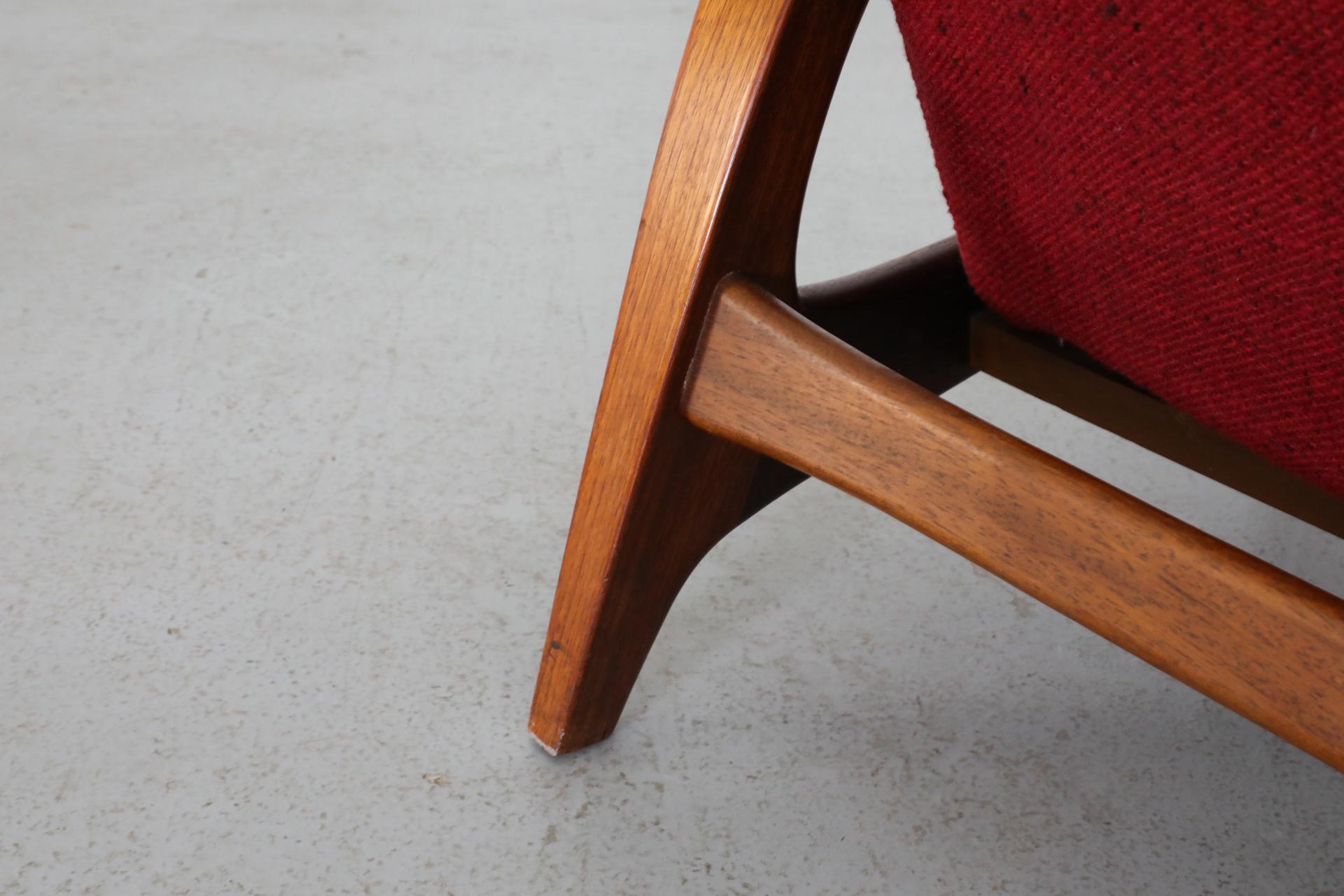 Chaise longue rouge des années 1960 par Adolf Relling et Rolf Rastad pour Arnestad Bruk en vente 12
