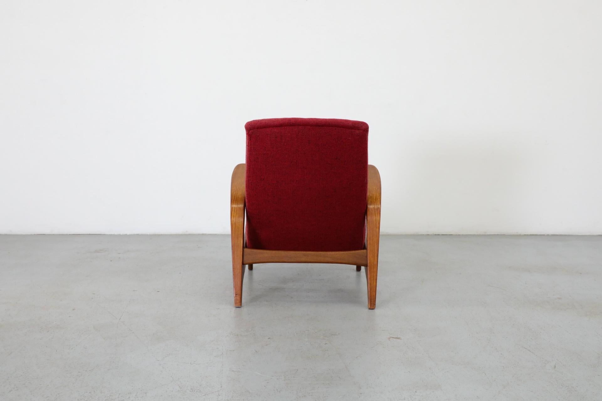 20ième siècle Chaise longue rouge des années 1960 par Adolf Relling et Rolf Rastad pour Arnestad Bruk en vente