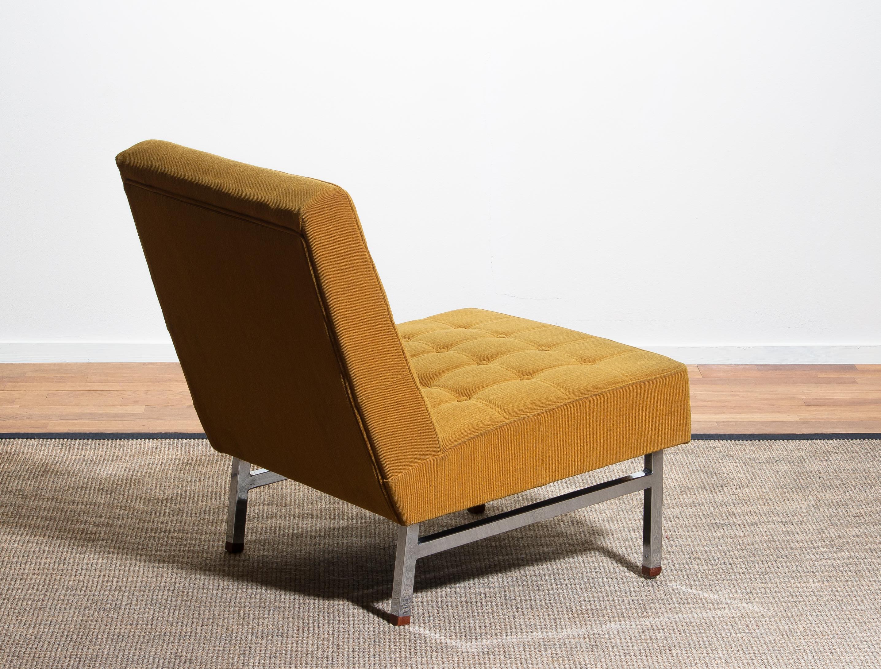 Fabric 1960s Lounge or Easy Chair by Karl Erik Ekselius for Joc Möbler, Sweden