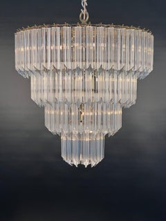 1960's Lucite Cascading Chandelier