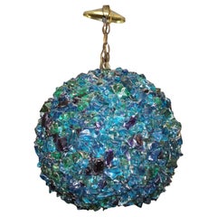 1960s Lucite Chunky Pendant
