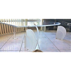 1960s Lucite Coffee Table Art Deco Hollywood Regency