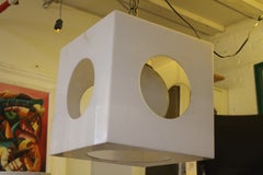 1960s Lucite Geometric Pendant