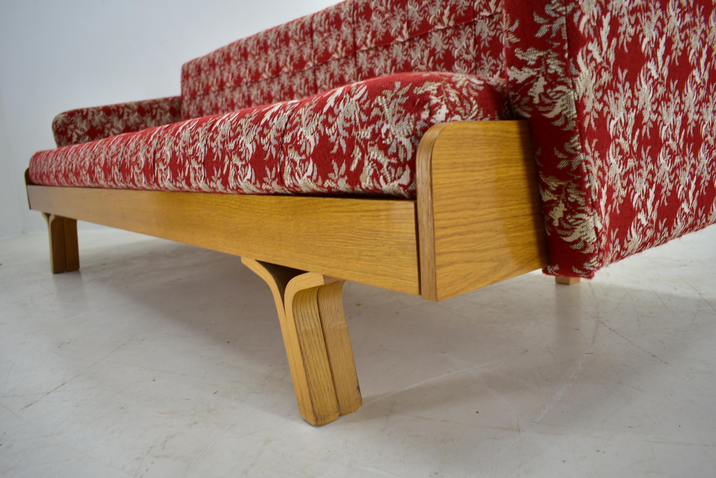 1960s Ludvik Volak 3-Seater Sofa/Bed by Drevopodnik Holesov ...