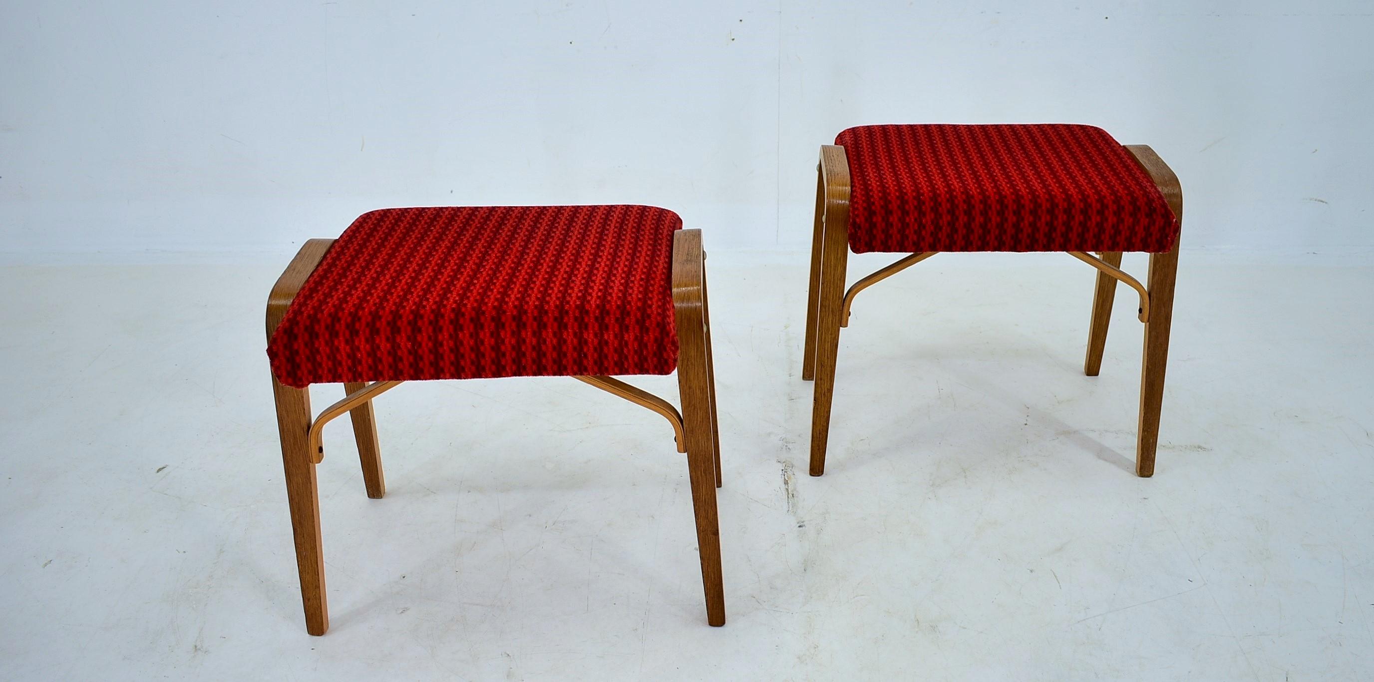 1960s Ludvik Volak Beech Stools by Drevopodnik Holesov, Czechoslovakia For Sale 8