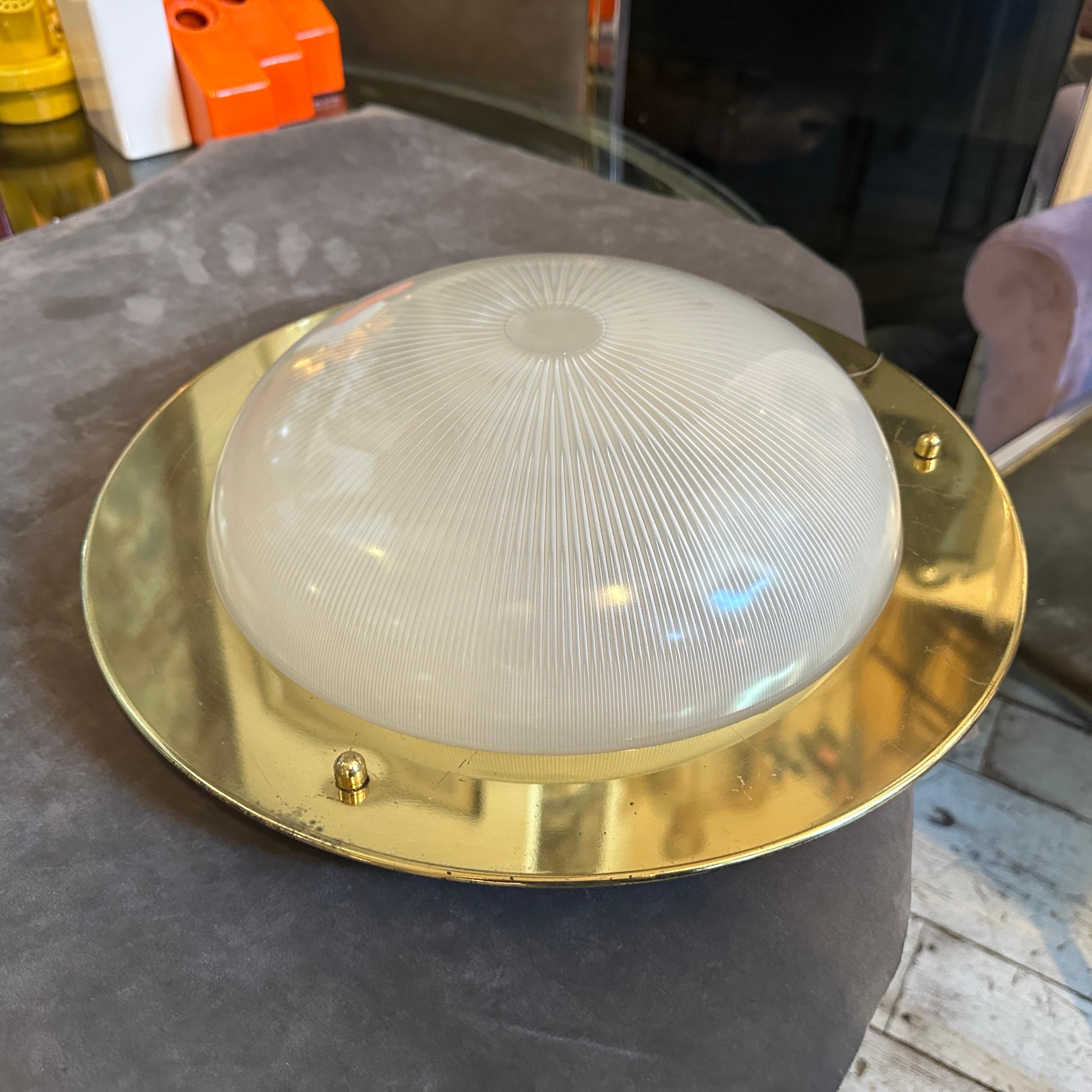 1960er Luigi Caccia Dominioni Style Mid-Century Modern Italian Ceiling Lights im Angebot 3