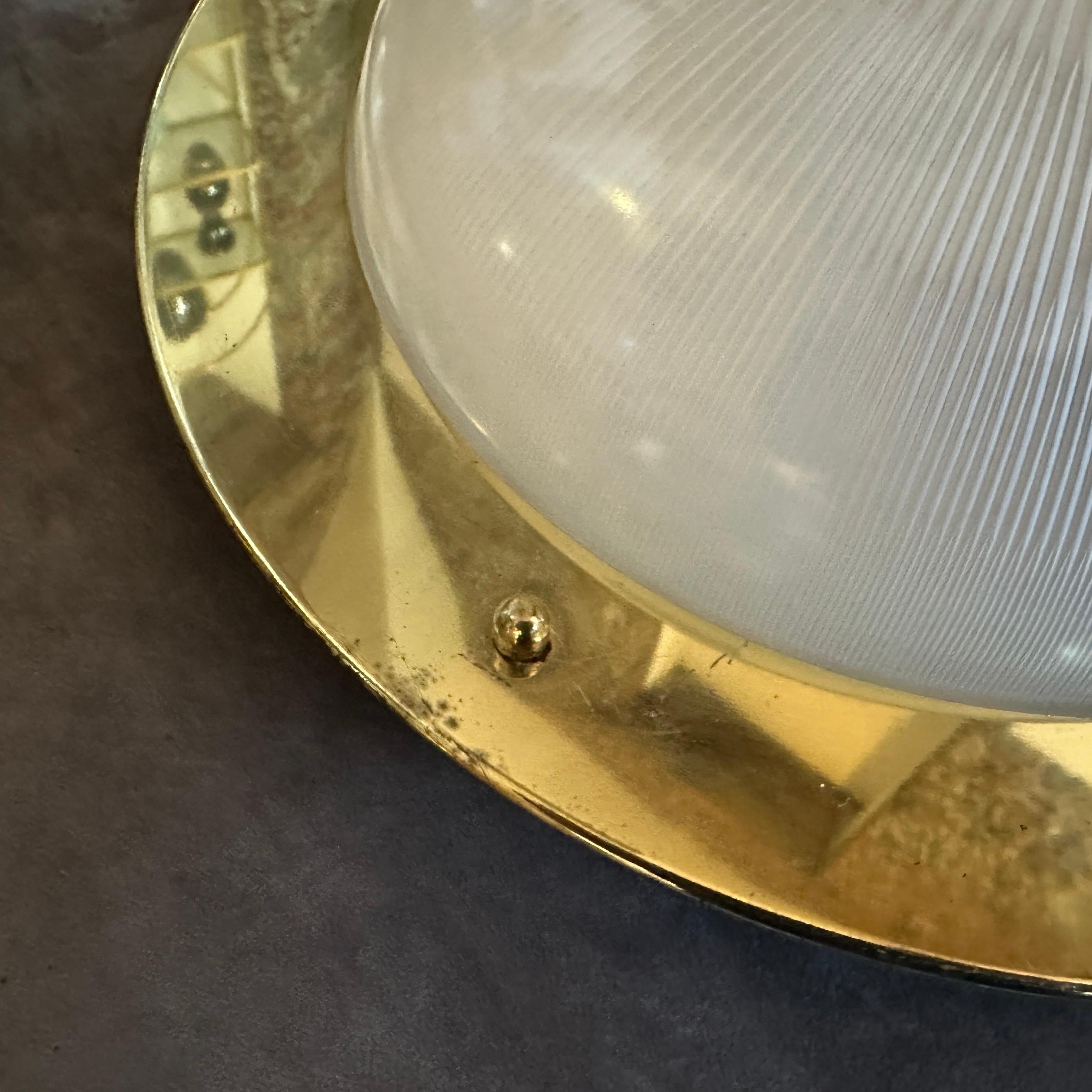 1960er Luigi Caccia Dominioni Style Mid-Century Modern Italian Ceiling Lights im Angebot 4