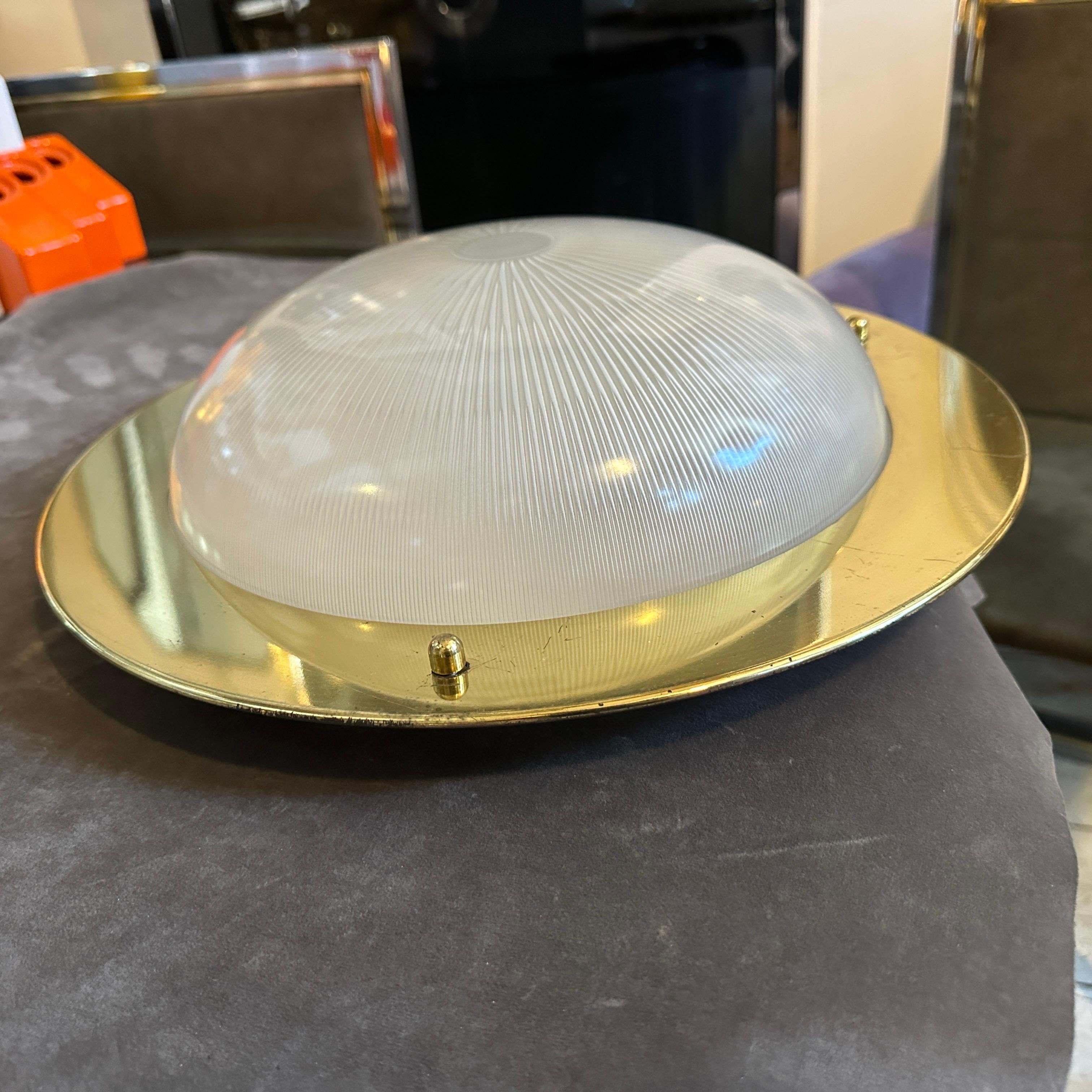 1960er Luigi Caccia Dominioni Style Mid-Century Modern Italian Ceiling Lights im Angebot 7